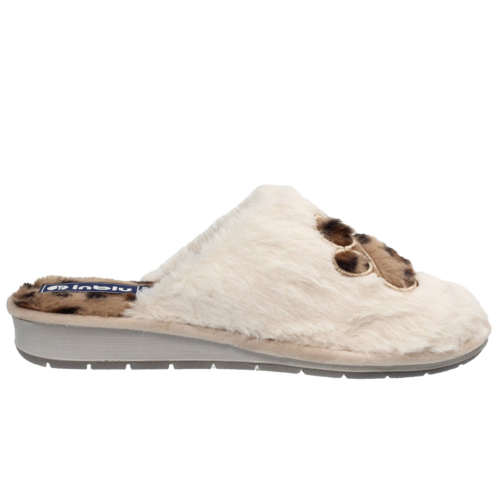 INBLU Warm fabric slippers Woman beige Photo 2