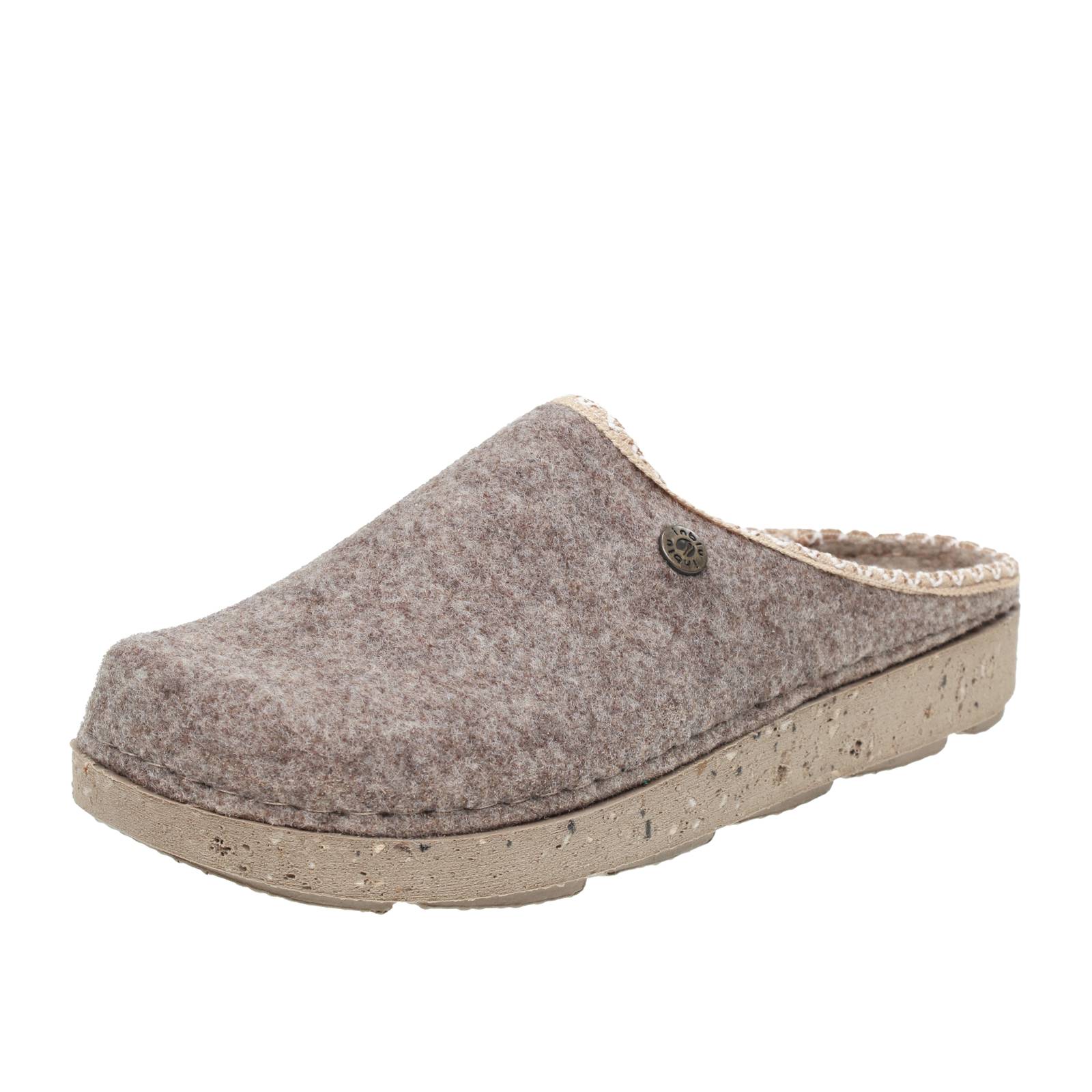 INBLU Chaussons chauds en laine Femme sable