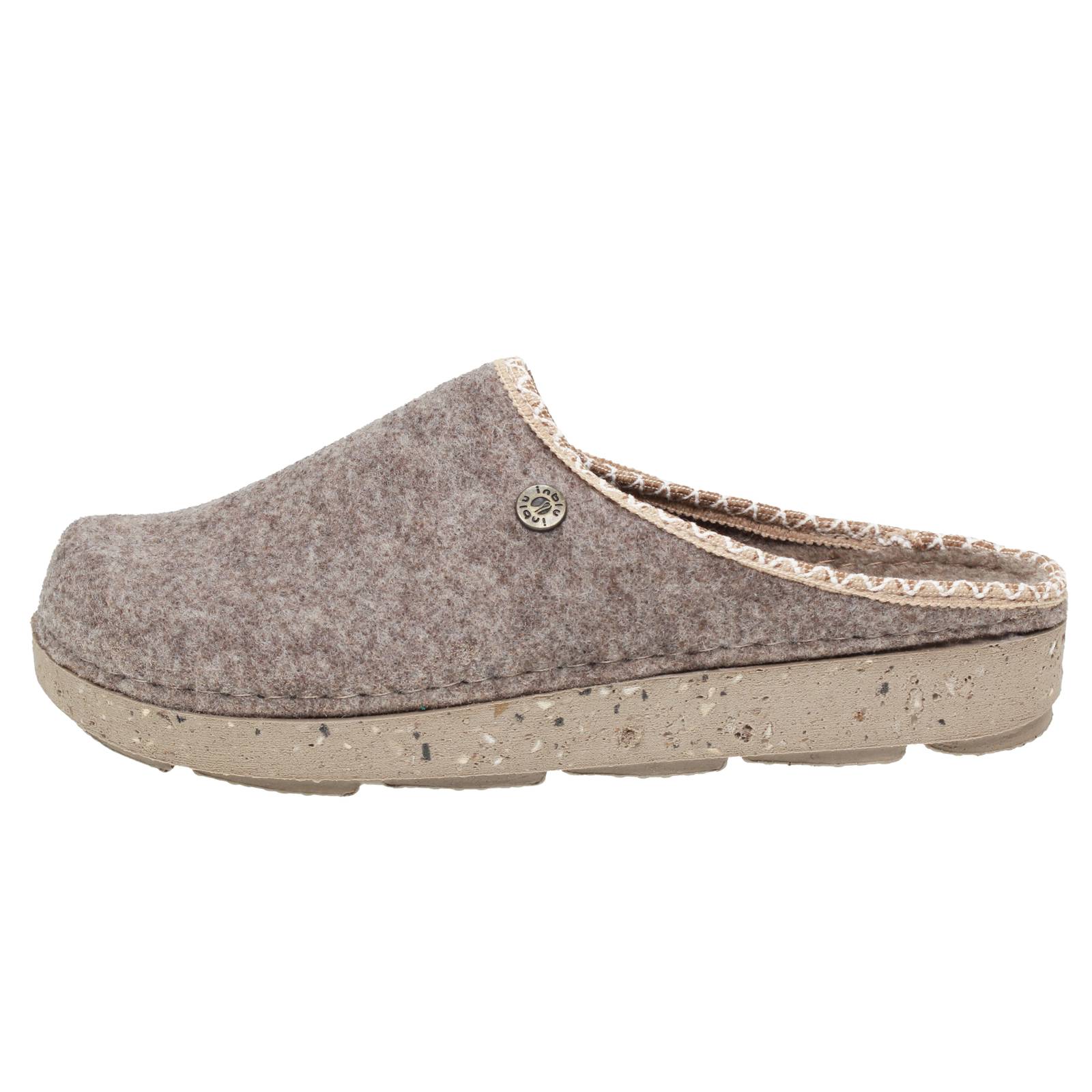 INBLU Chaussons chauds en laine Femme sable Photo 3