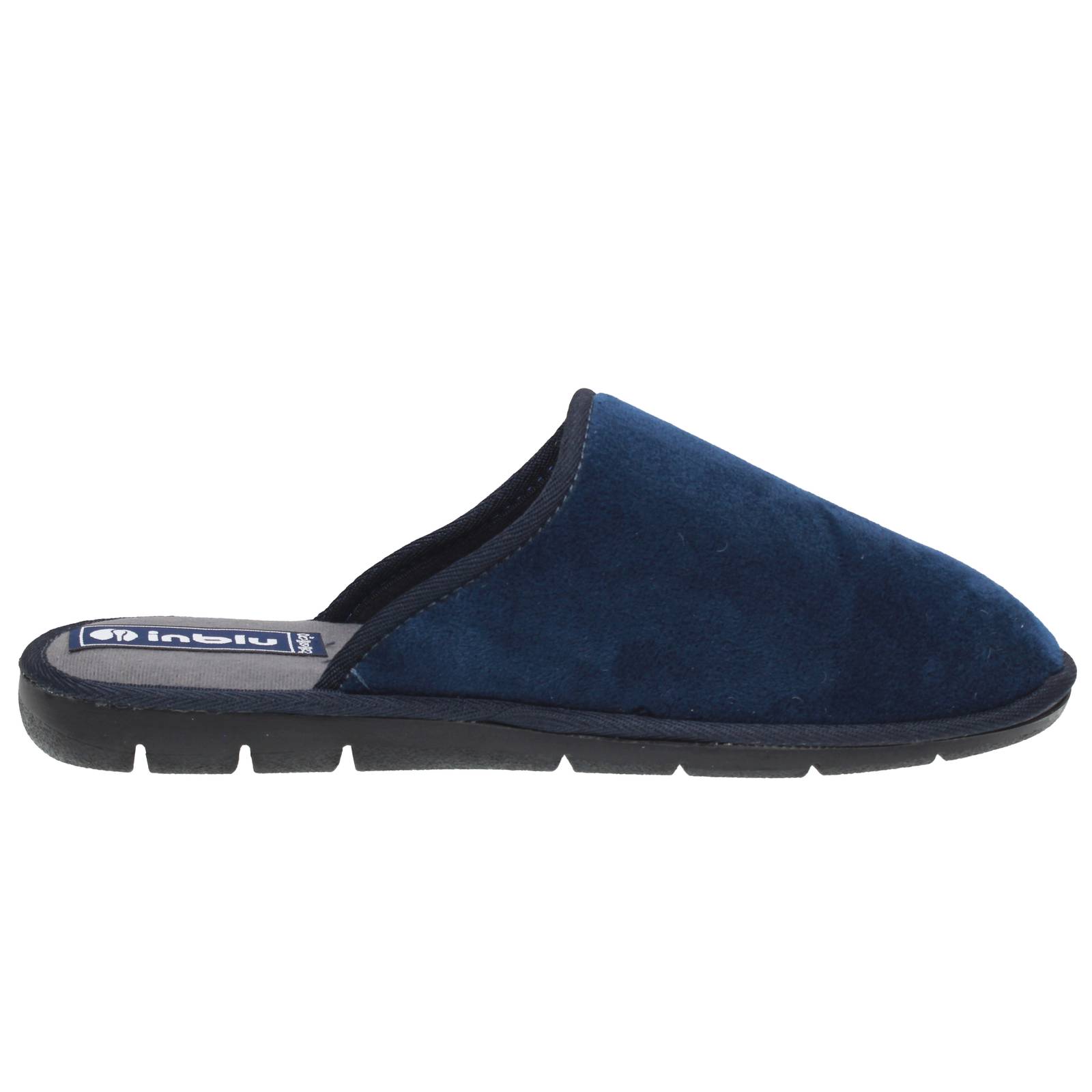 INBLU Hausschuhe aus Stoff Herren blau Foto 2