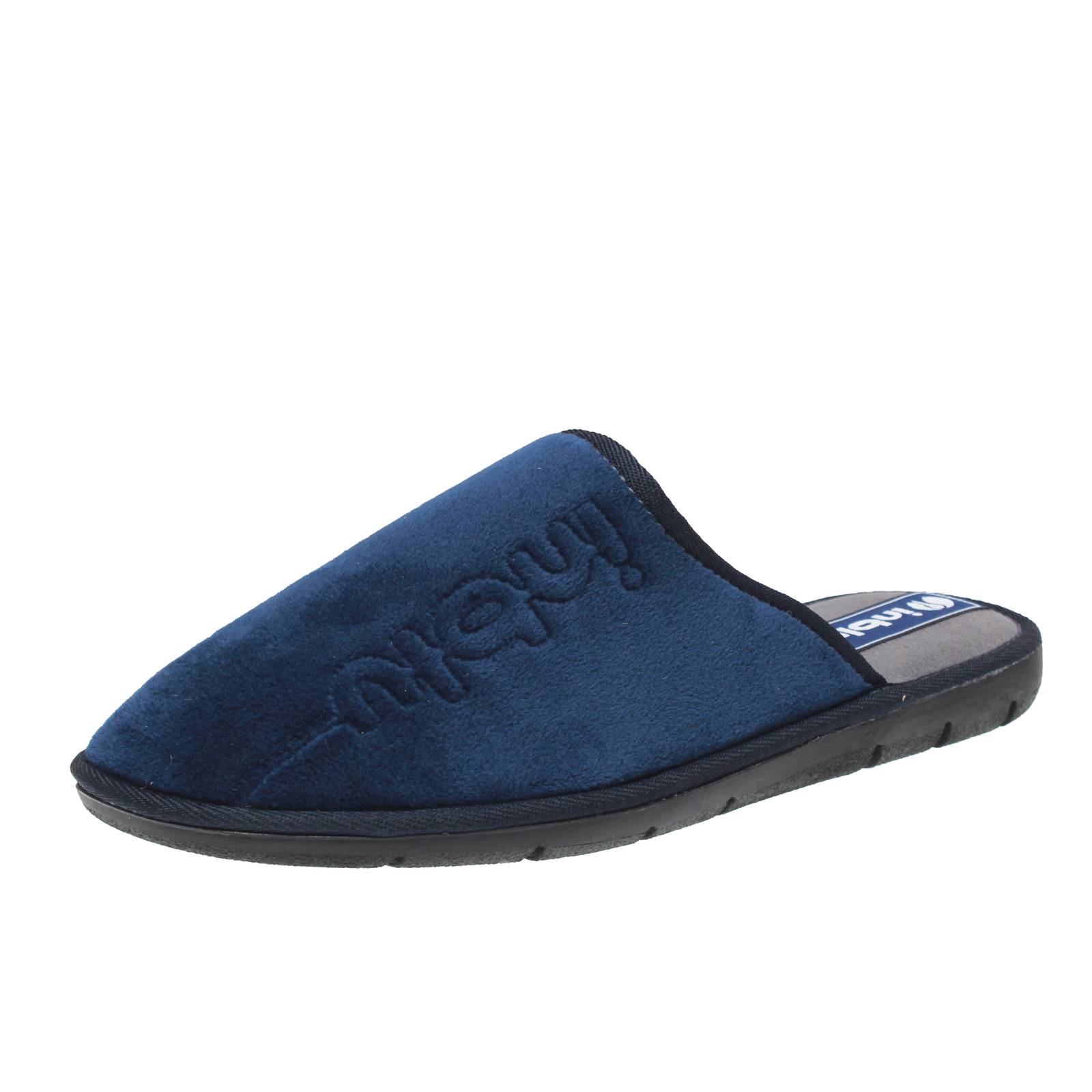 INBLU Hausschuhe aus Stoff Herren blau