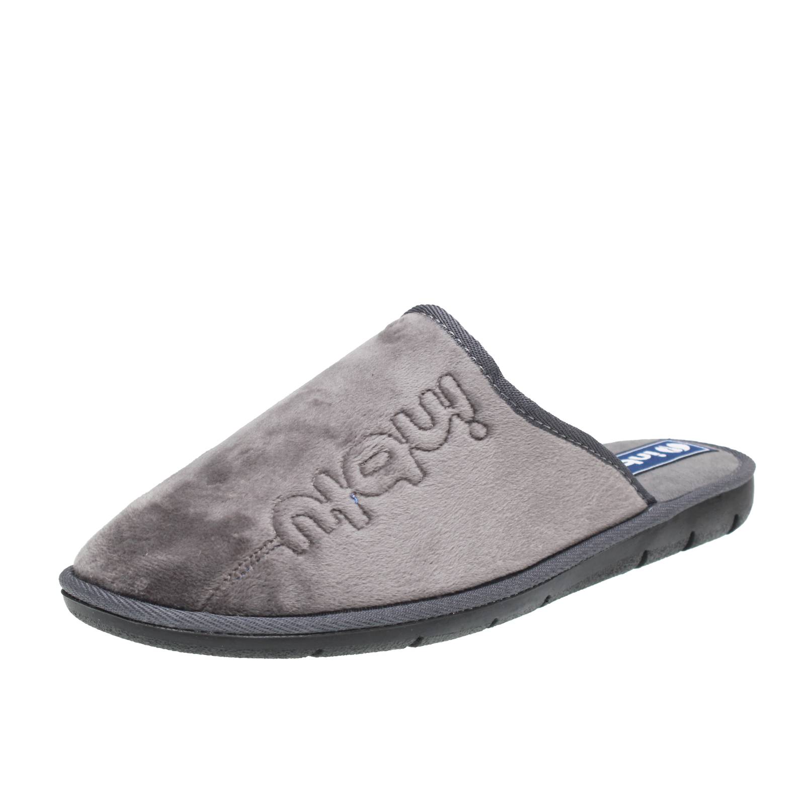INBLU Hausschuhe aus Stoff Herren grau