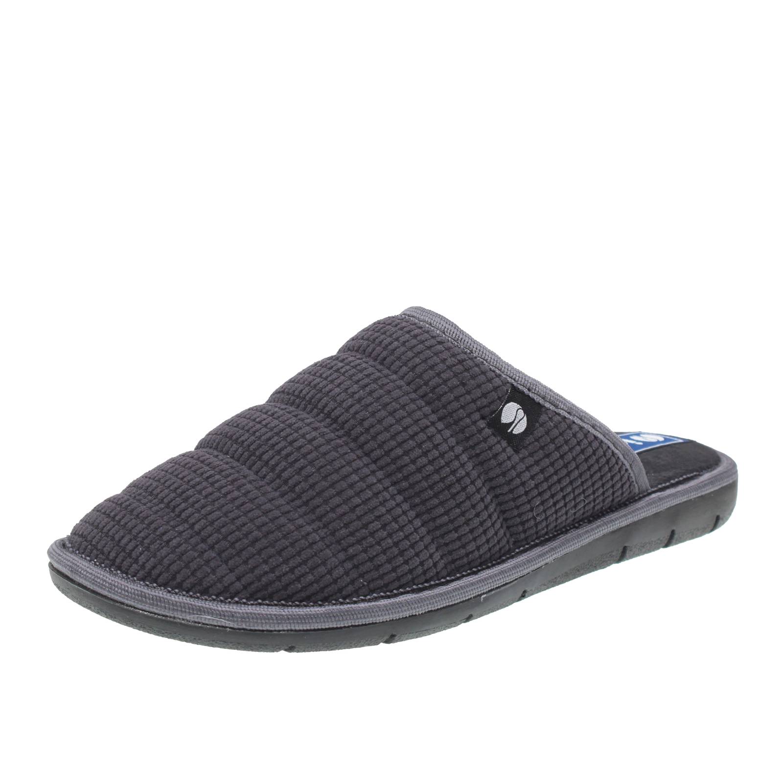 INBLU Hausschuhe aus Stoff Herren grau
