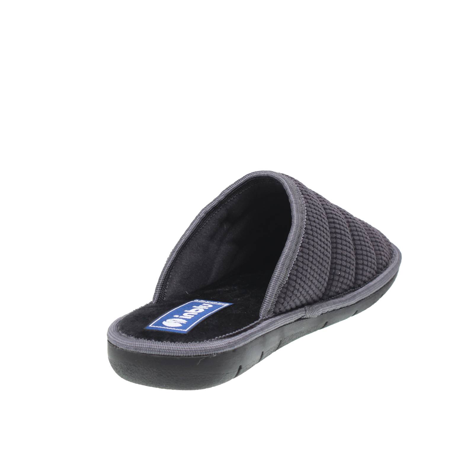 INBLU Hausschuhe aus Stoff Herren grau Foto 4
