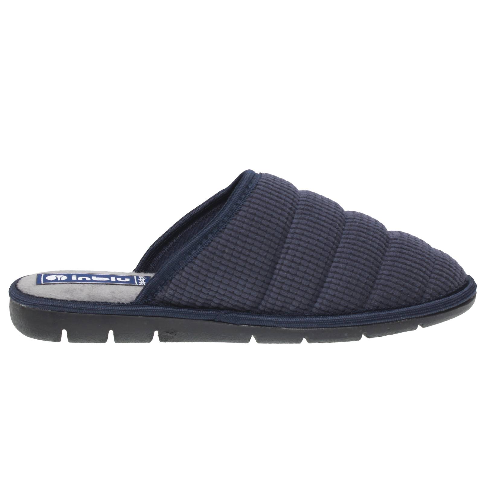 INBLU Hausschuhe aus Stoff Herren blau Foto 2