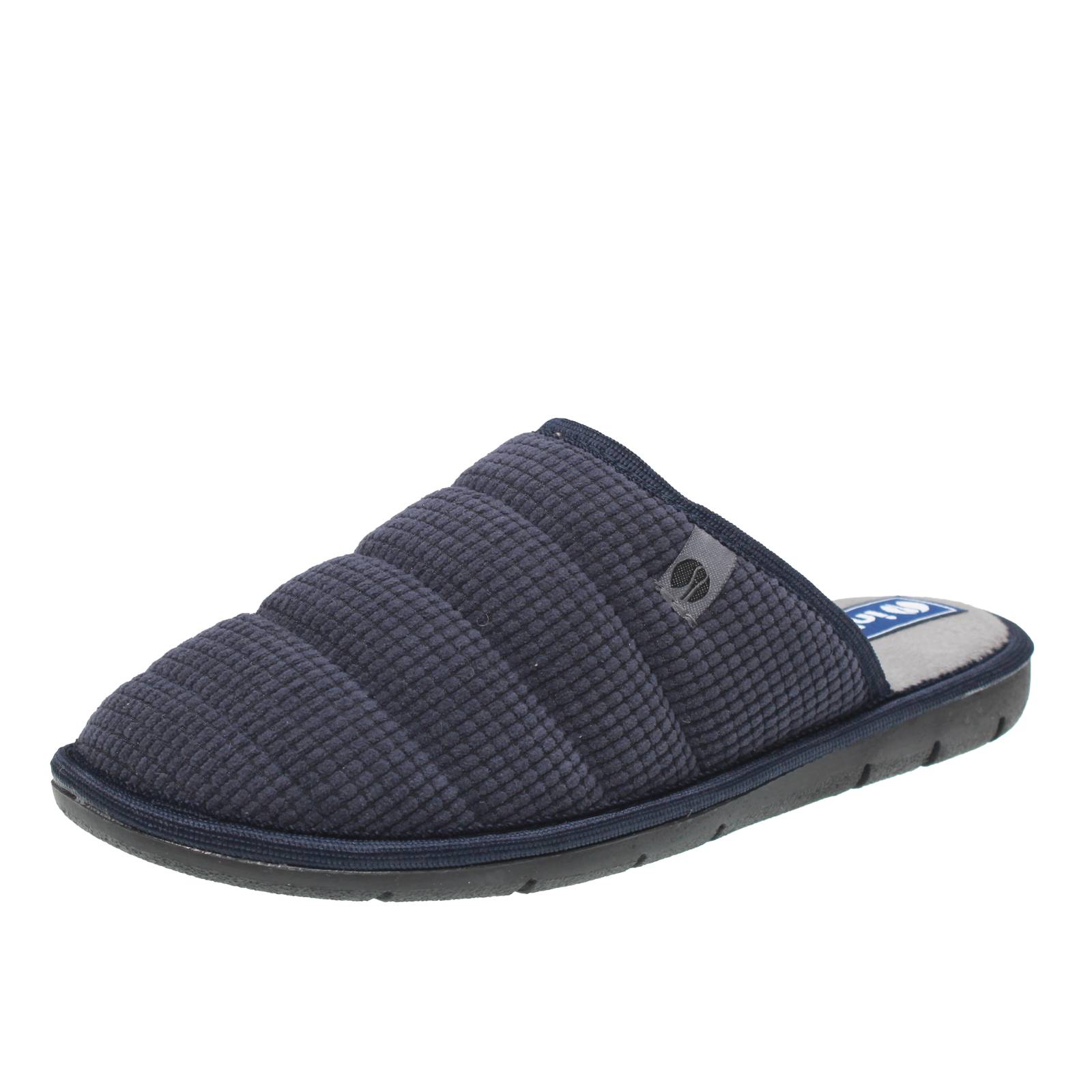 INBLU Hausschuhe aus Stoff Herren blau