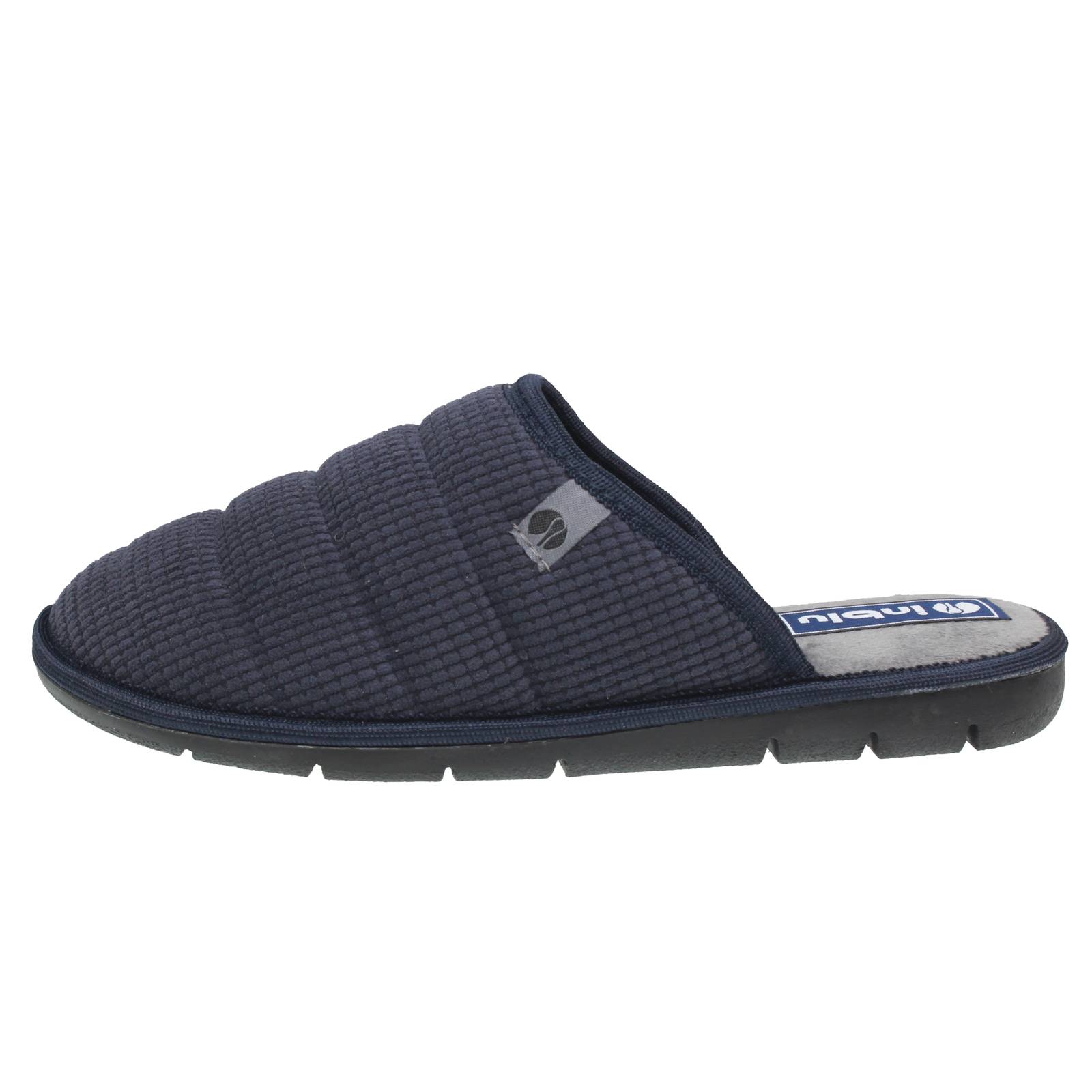 INBLU Hausschuhe aus Stoff Herren blau Foto 3