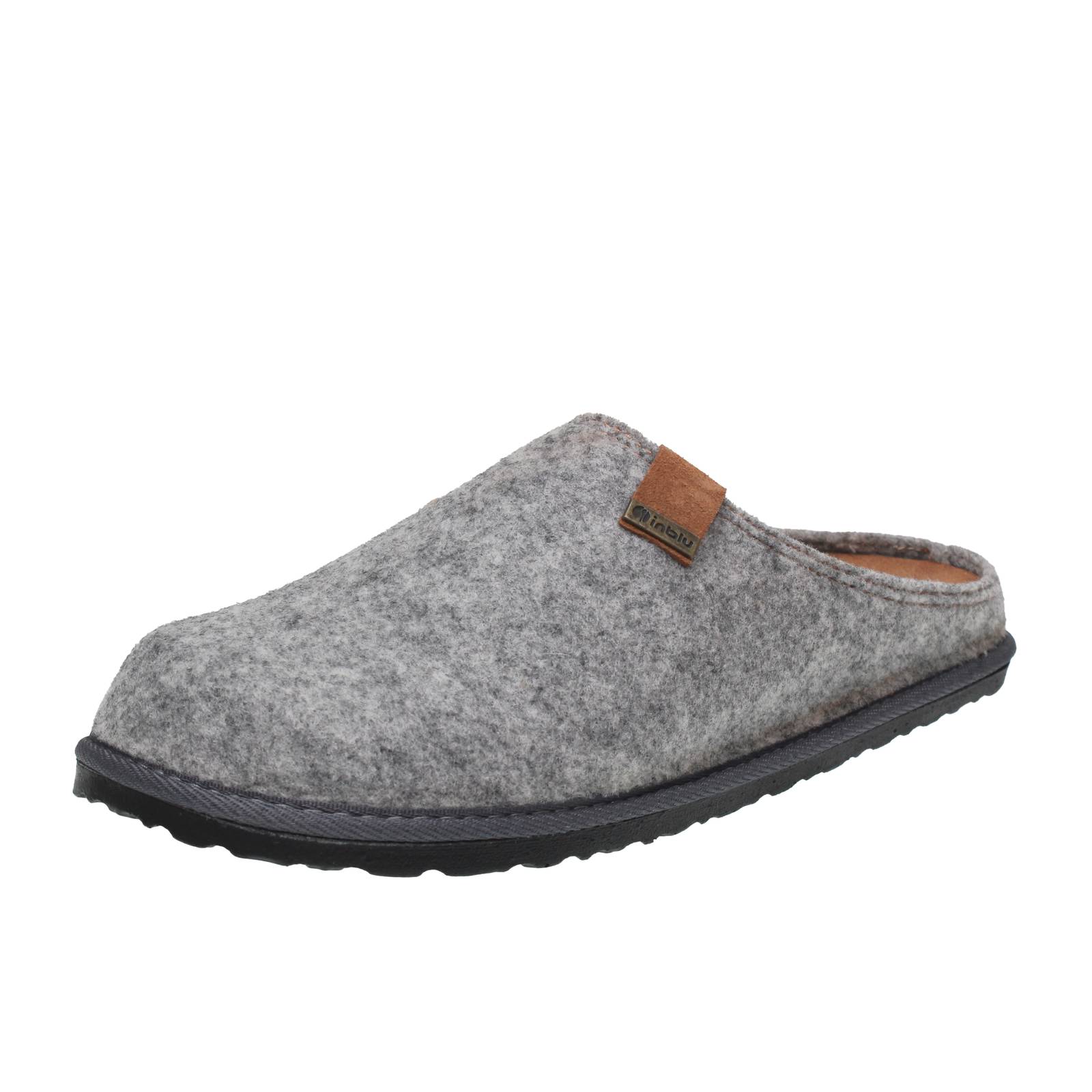 Inblu warme Hausschuhe aus Wolle silber - Herren Schuhe Hausschuhe Pantoffeln 6490₽