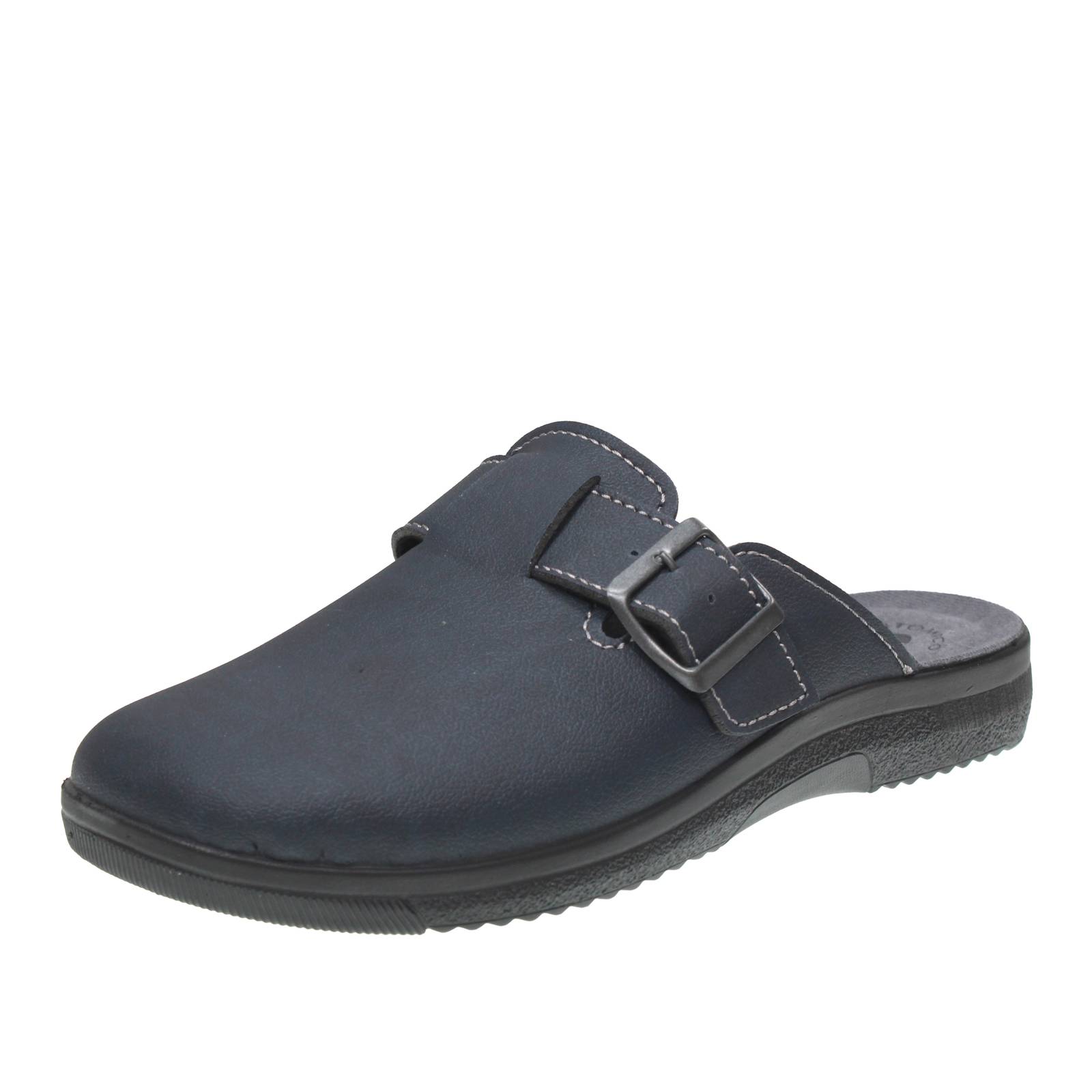 INBLU Pantoffeln mit Schnalle Herren blau