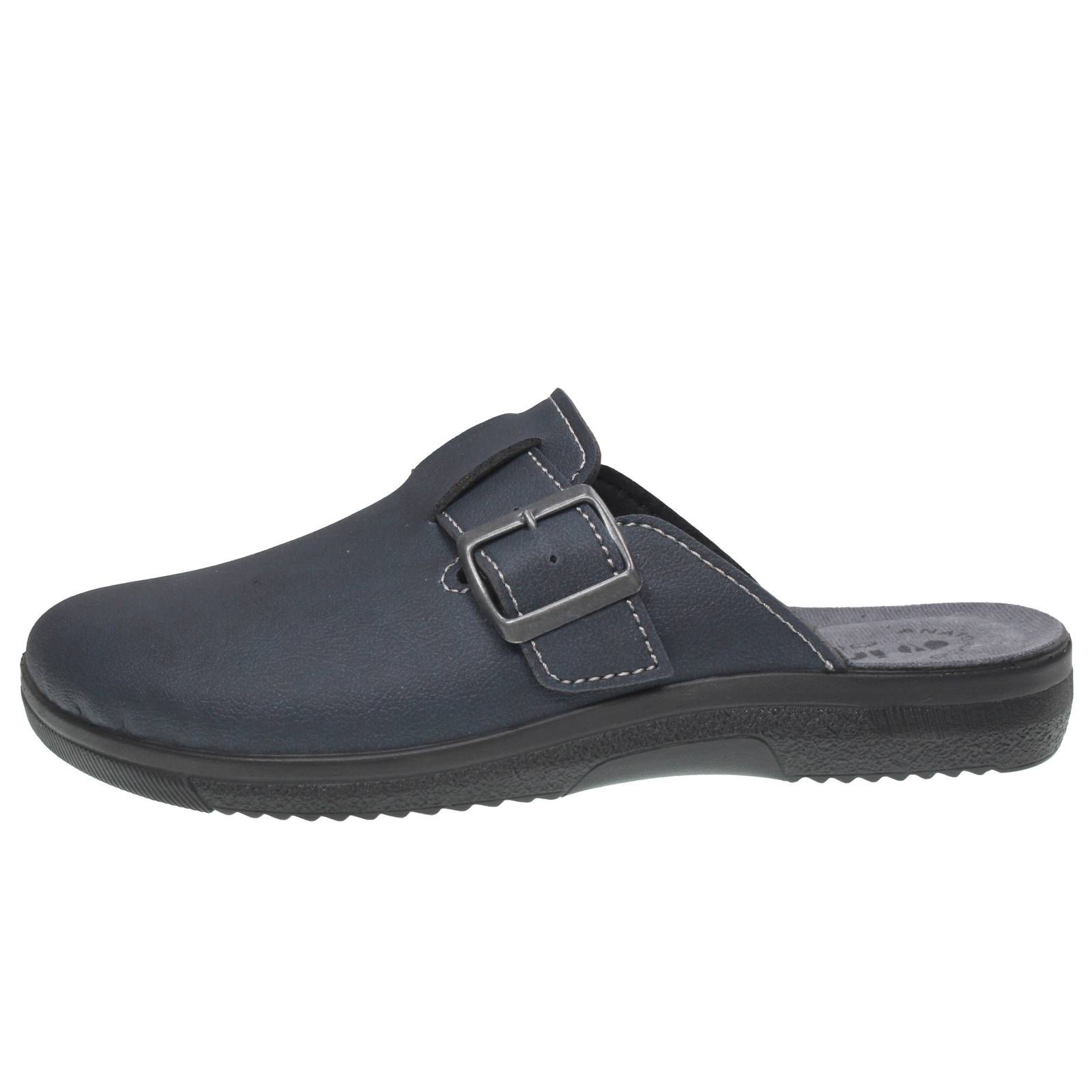 INBLU Pantoffeln mit Schnalle Herren blau Foto 3