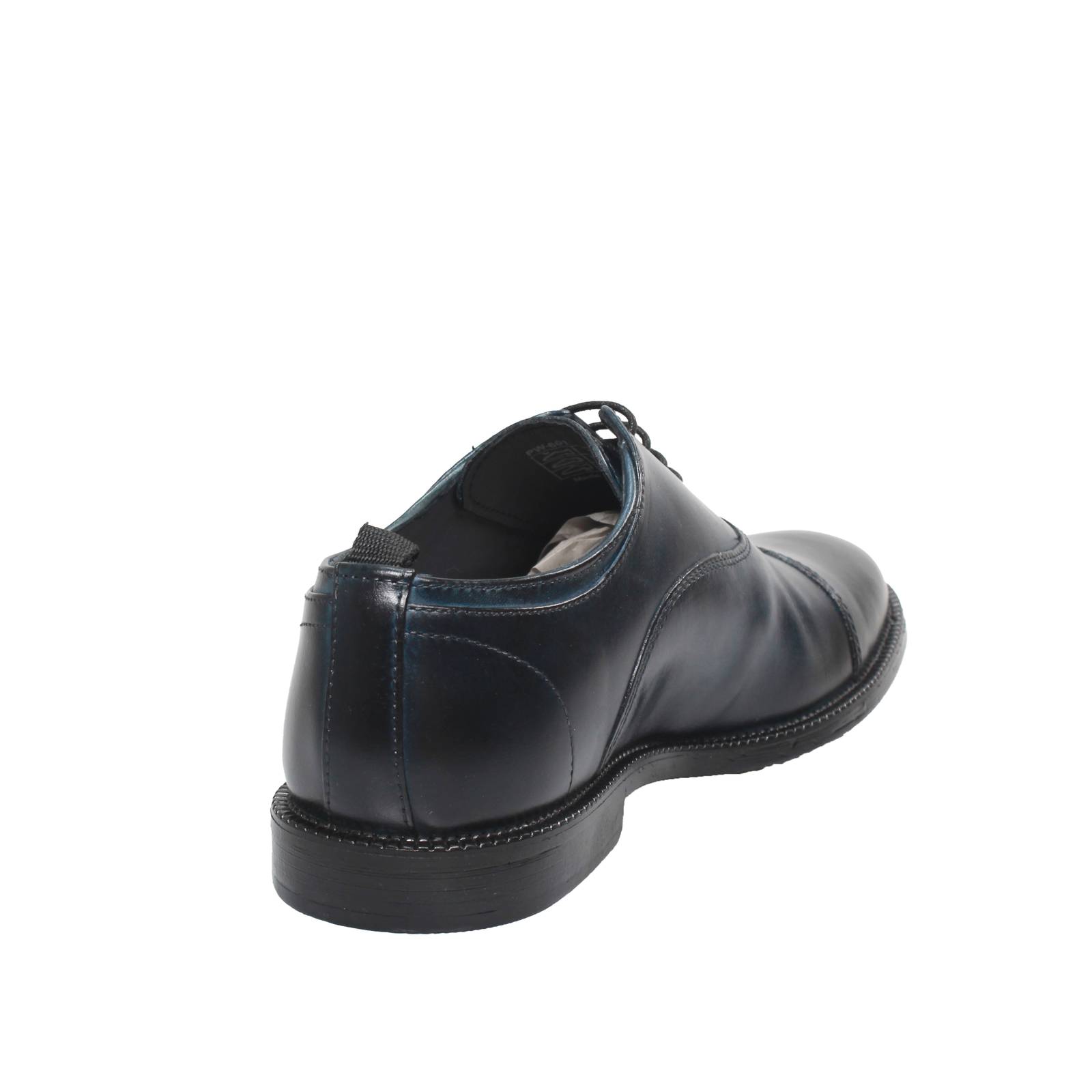 OFFICINA DEL CUOIO Chaussures à lacets en cuir Oxford Homme bleu Photo 4