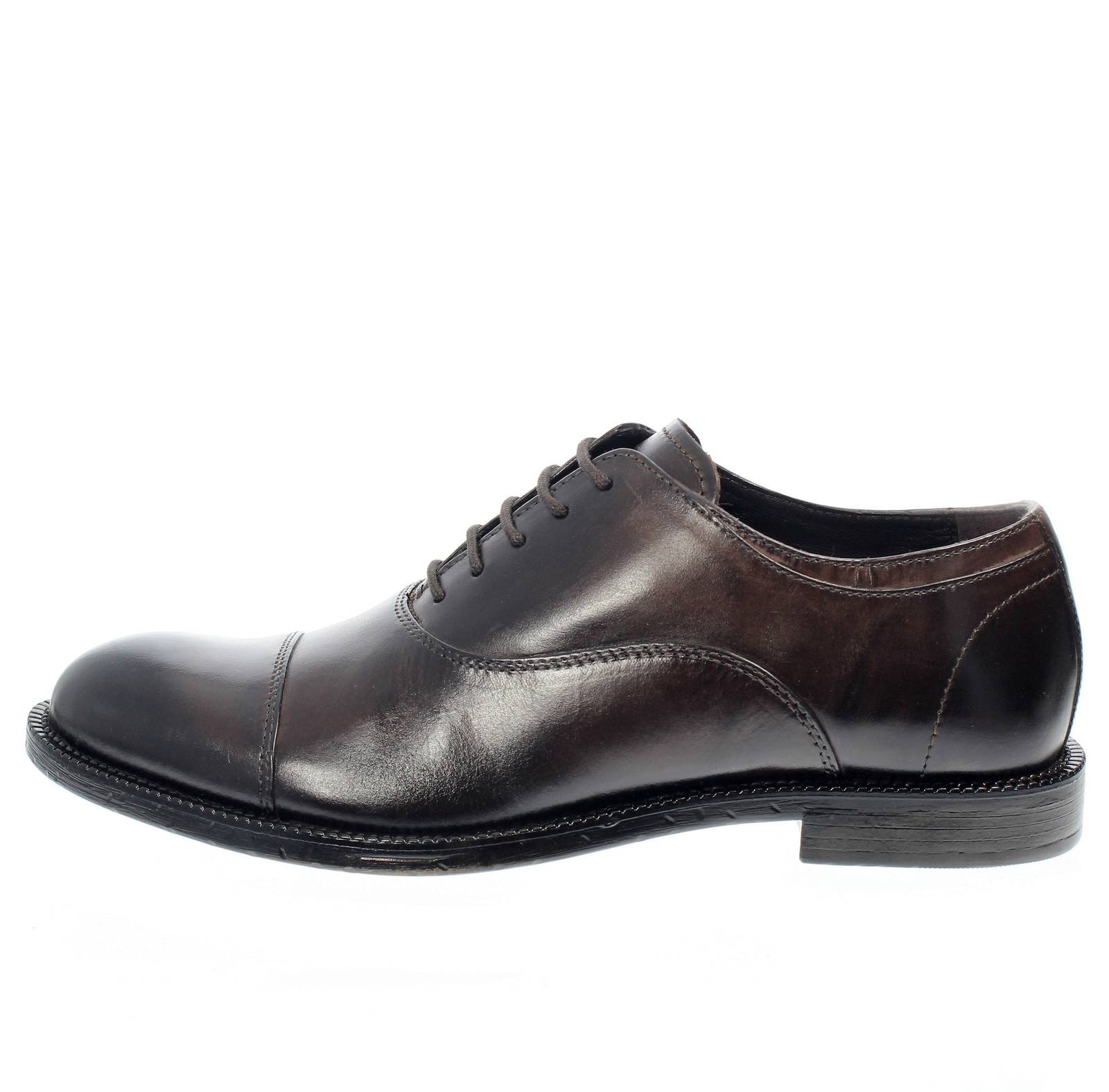 OFFICINA DEL CUOIO Chaussures à lacets en cuir Oxford Homme brun marron Photo 3