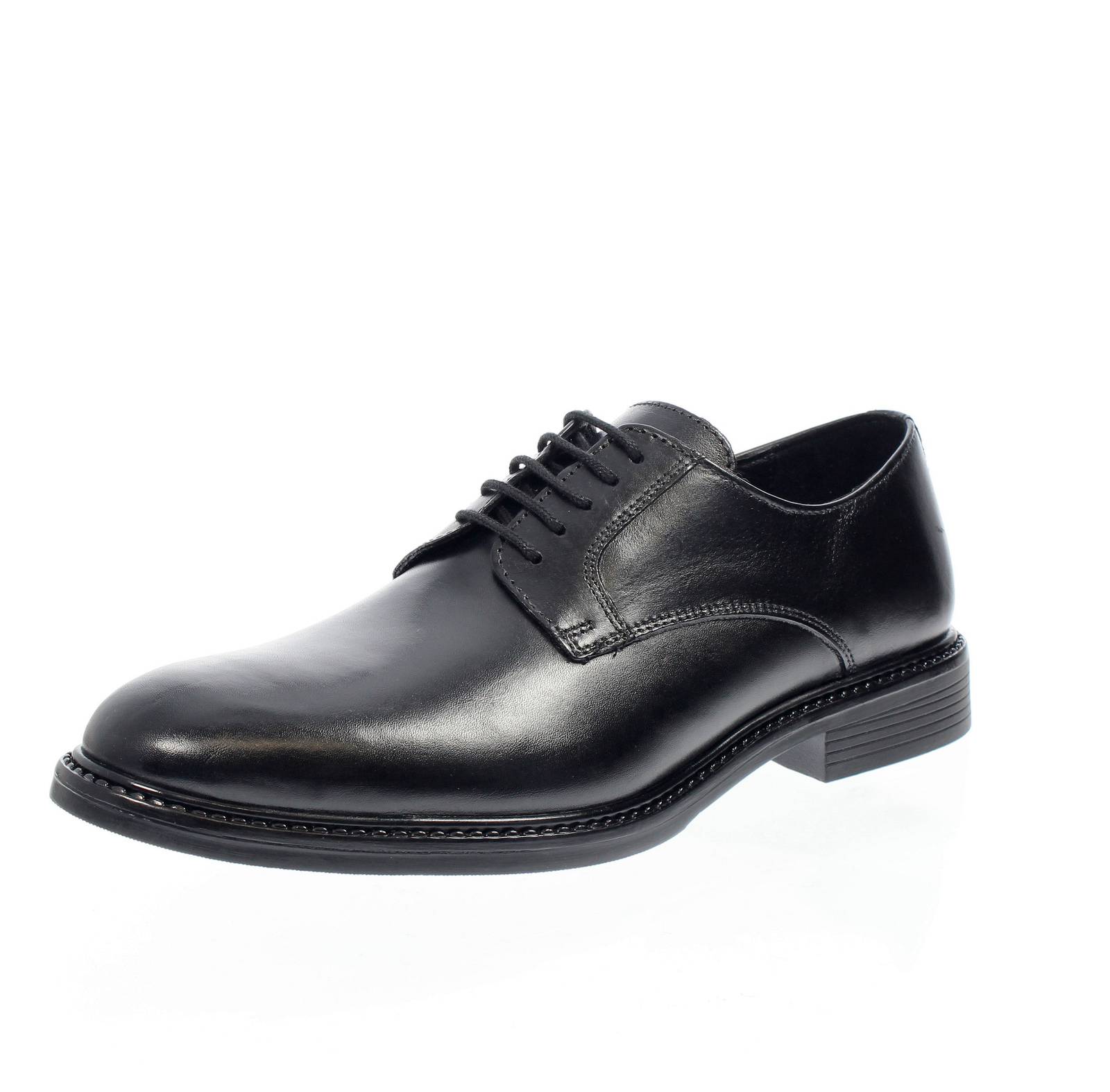 Ботинки Bolzoni от Enrico Bolzoni на шнуровке в стиле дерби в Пелле Неро - Уомо Скарпе 10390₽