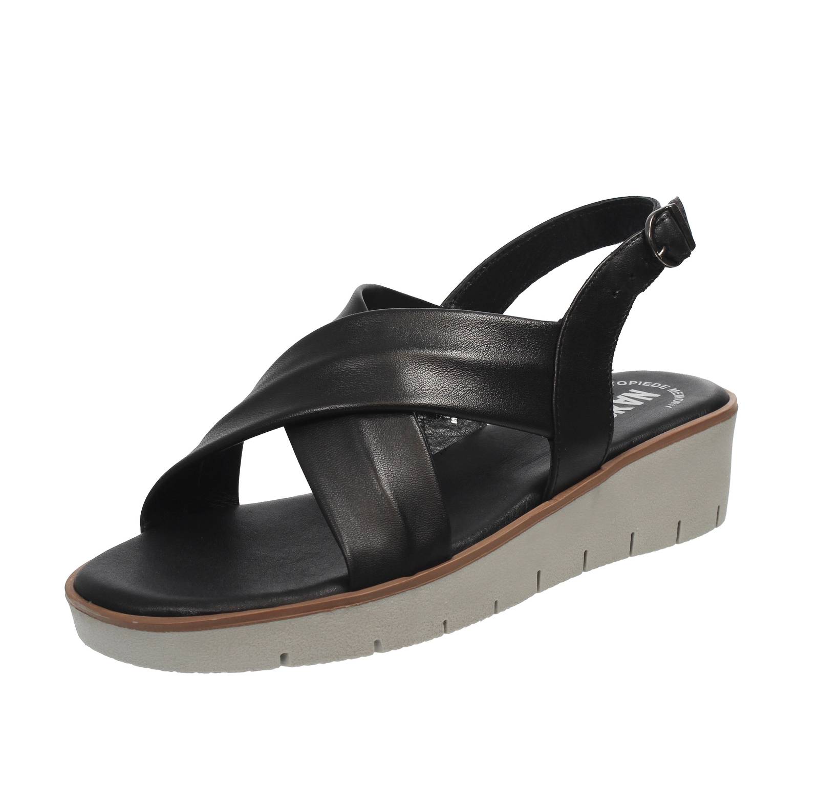 Накоа Ледер Сандаленен из Кейлабсатца шварц - Дамен Шухе Сандаленен Кейлабсатц