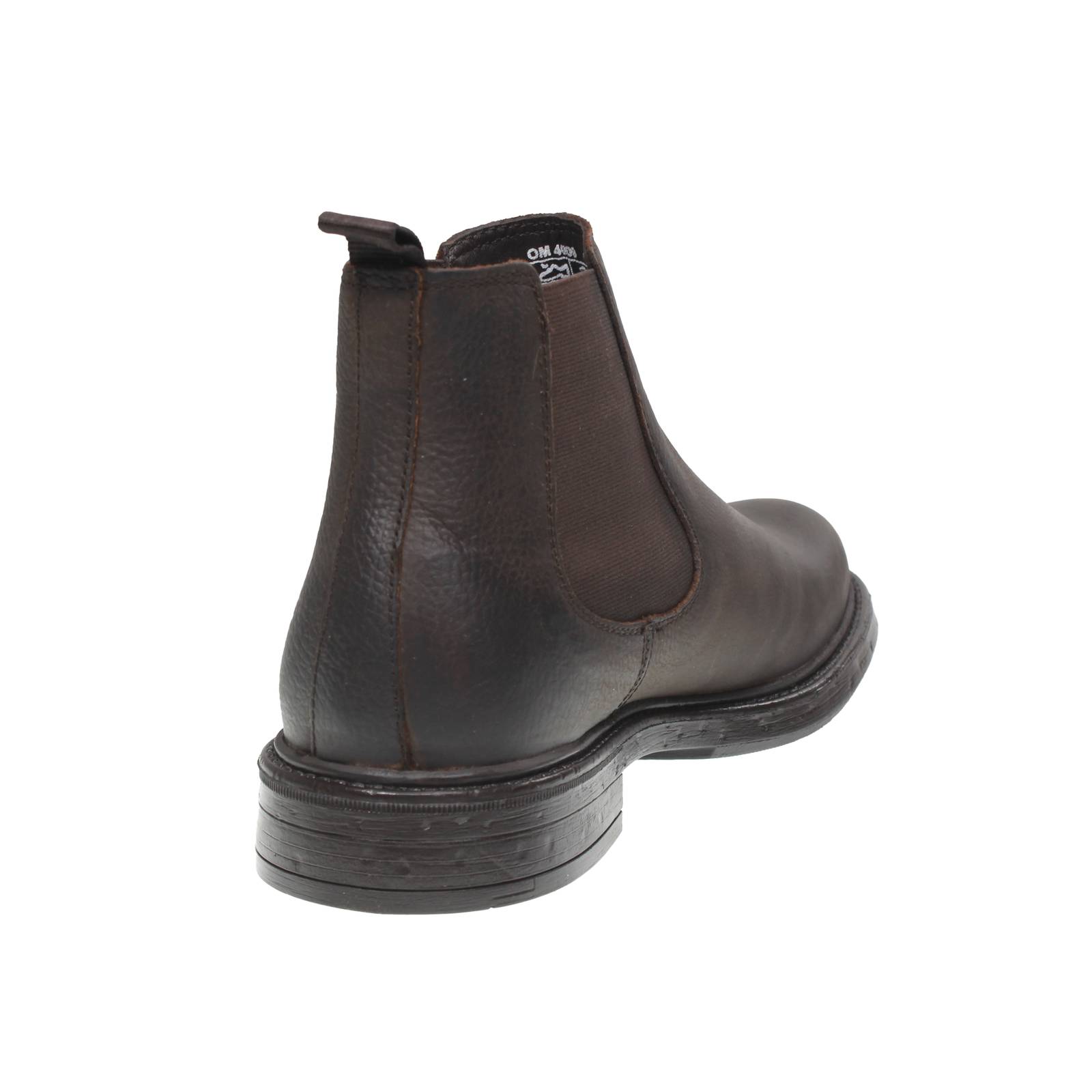 BOLZONI SHOES DI ENRICO BOLZONI Bottes Chelsea en cuir Homme marron Photo 4