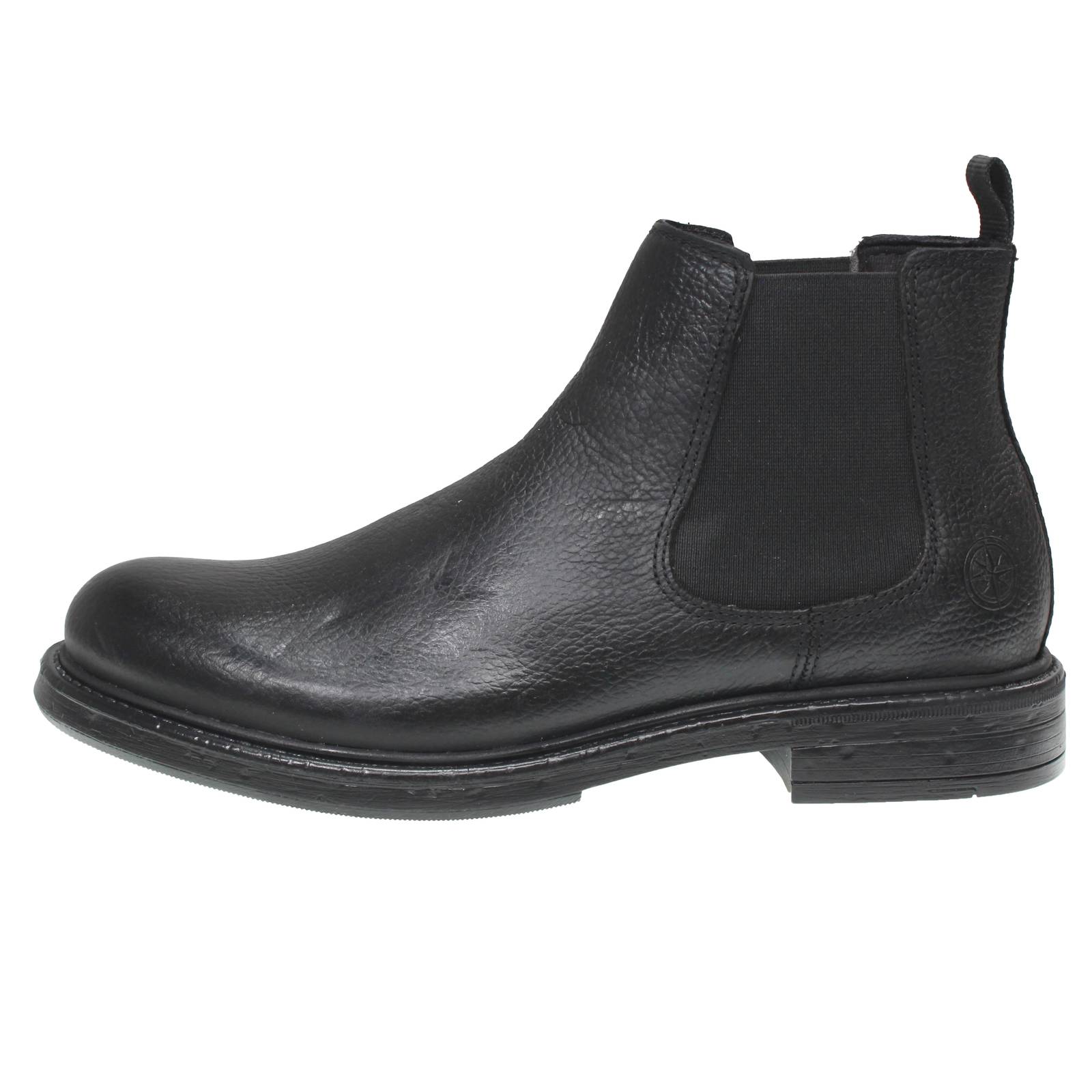 BOLZONI SHOES DI ENRICO BOLZONI Bottes Chelsea en cuir Homme noir Photo 3