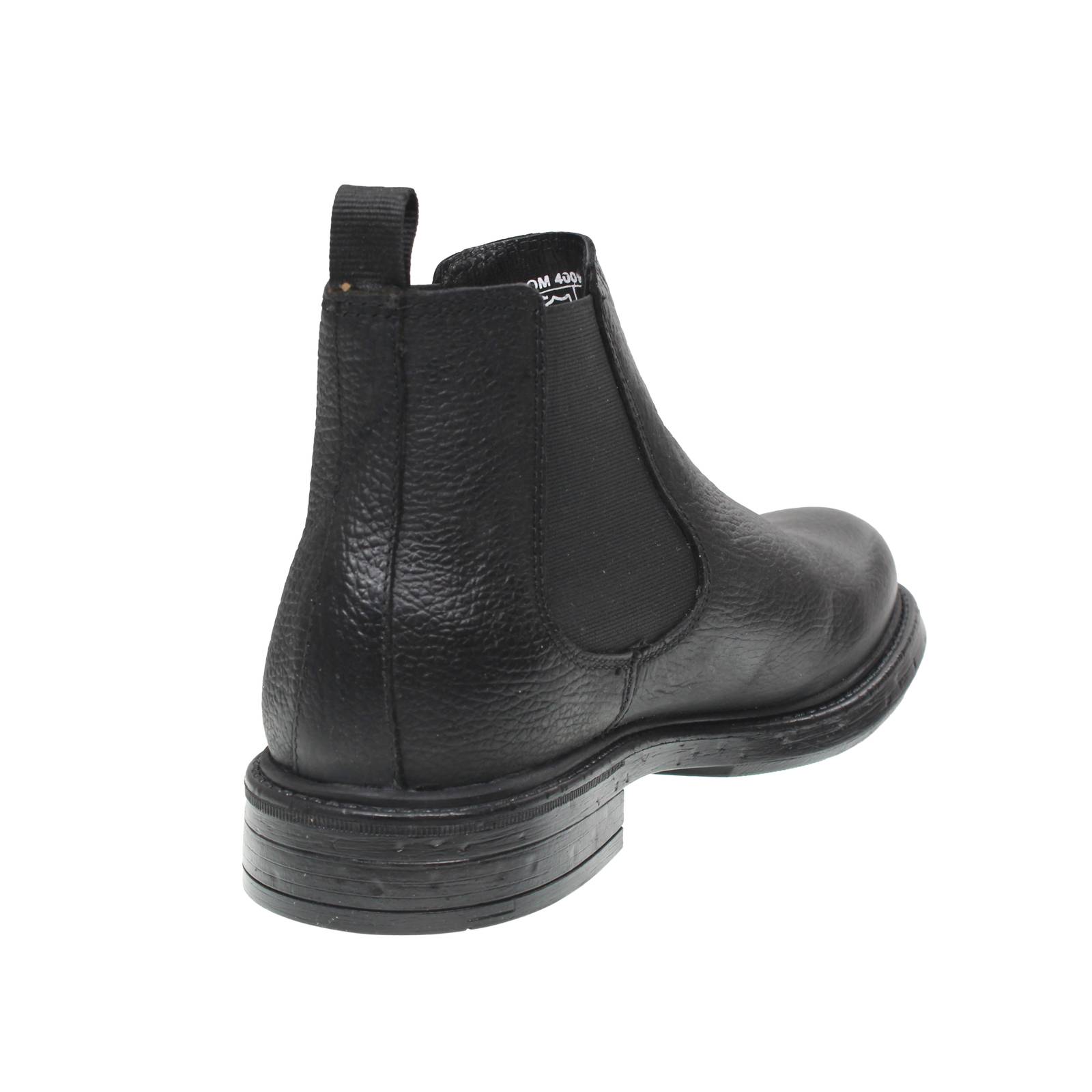 BOLZONI SHOES DI ENRICO BOLZONI Bottes Chelsea en cuir Homme noir Photo 4