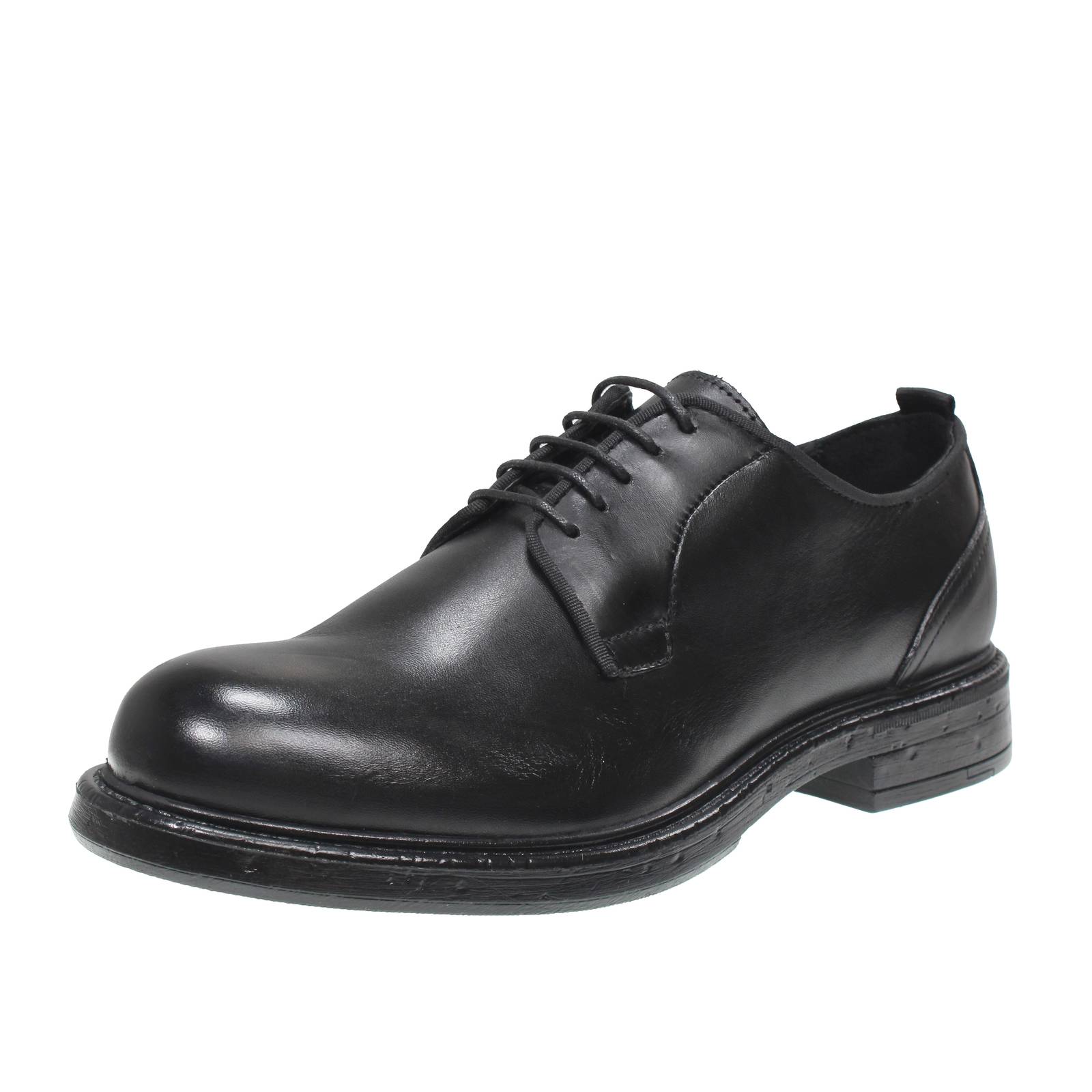 Bolzoni Shoes von Enrico Bolzoni Schnürer Derby Leder schwarz - Herrenschuhe