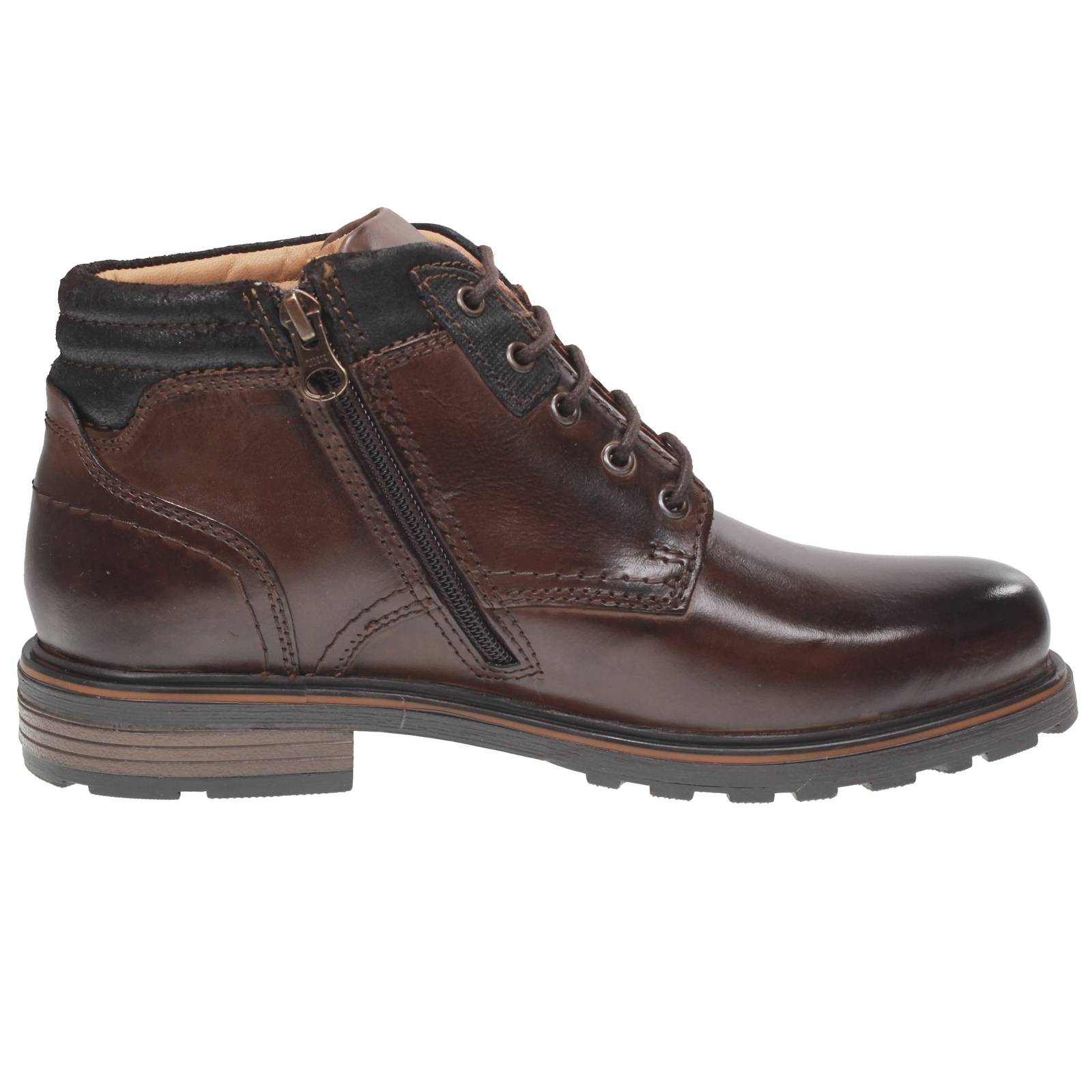BOLZONI SHOES DI ENRICO BOLZONI Stivaletti in Pelle con cerniera Uomo marrone Foto 2