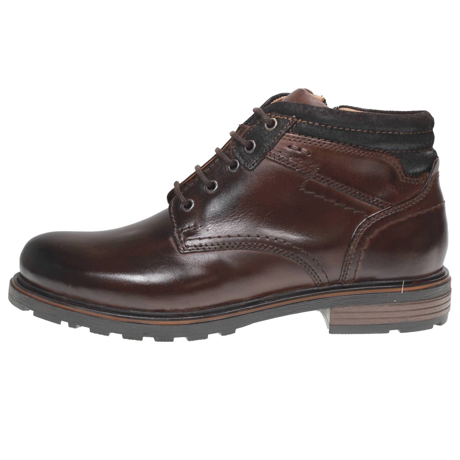 BOLZONI SHOES DI ENRICO BOLZONI Stivaletti in Pelle con cerniera Uomo marrone Foto 3