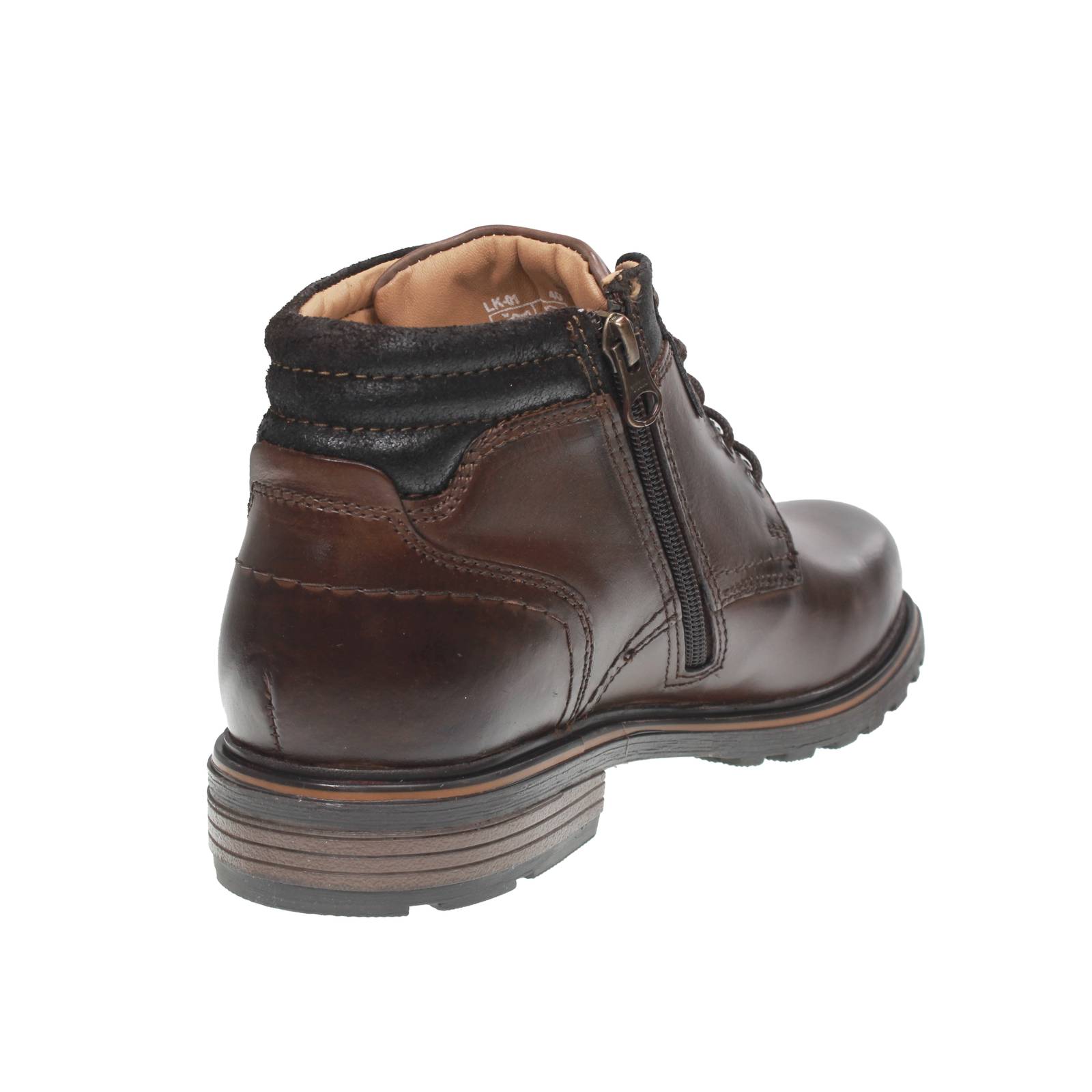 BOLZONI SHOES DI ENRICO BOLZONI Stivaletti in Pelle con cerniera Uomo marrone Foto 4