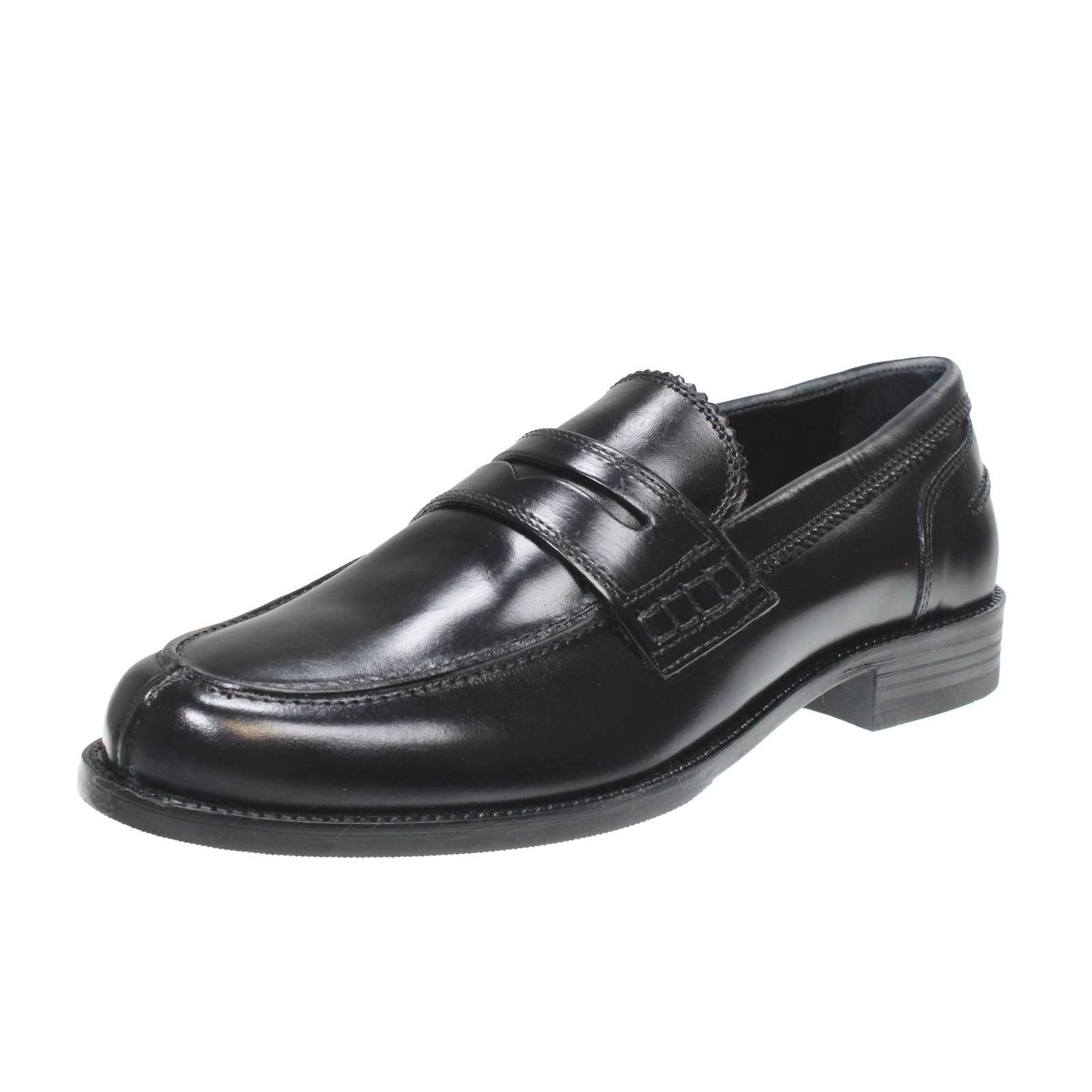 OFFICINA DEL CUOIO Mocassins universitaires en daim Homme noir