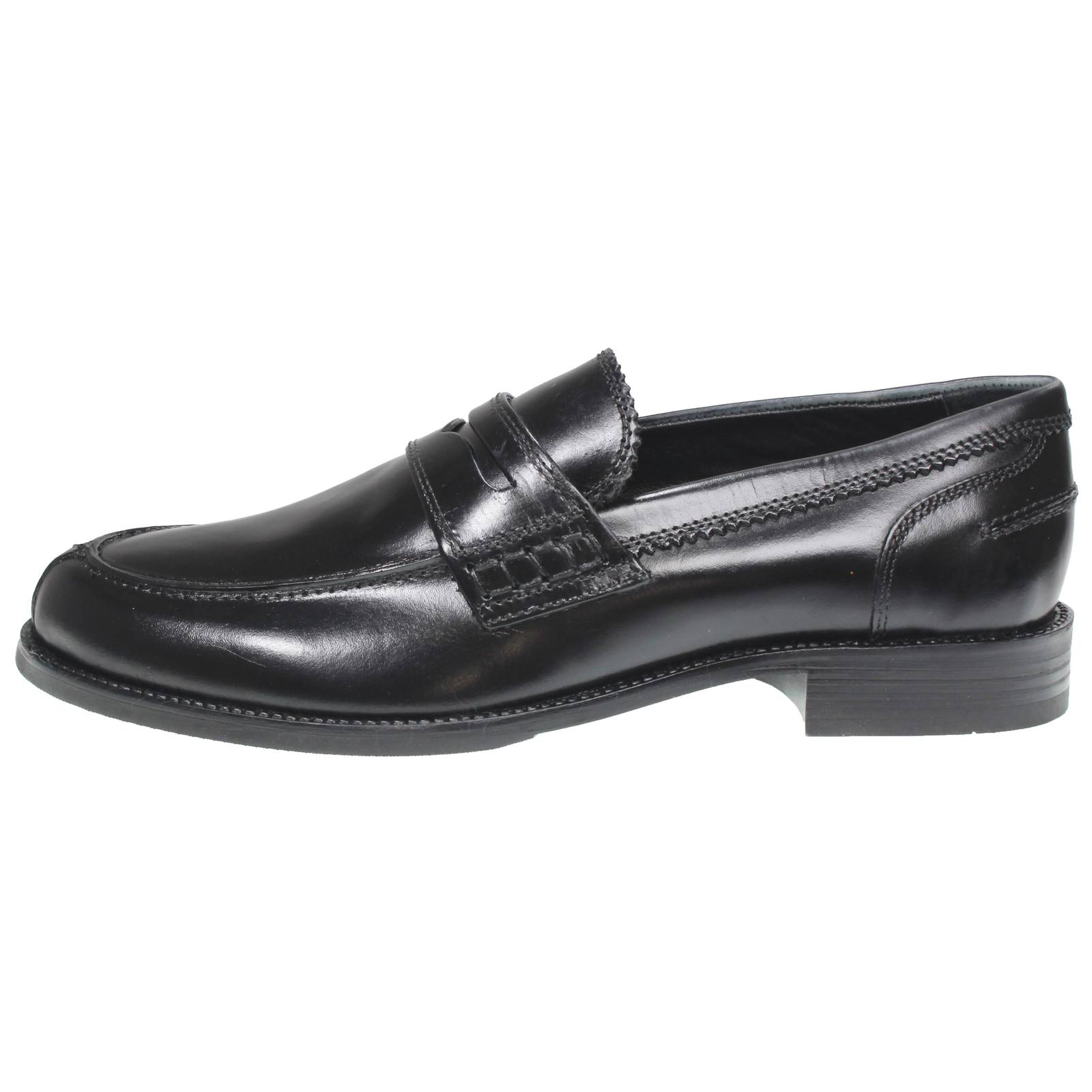 OFFICINA DEL CUOIO Mocassins universitaires en daim Homme noir Photo 3