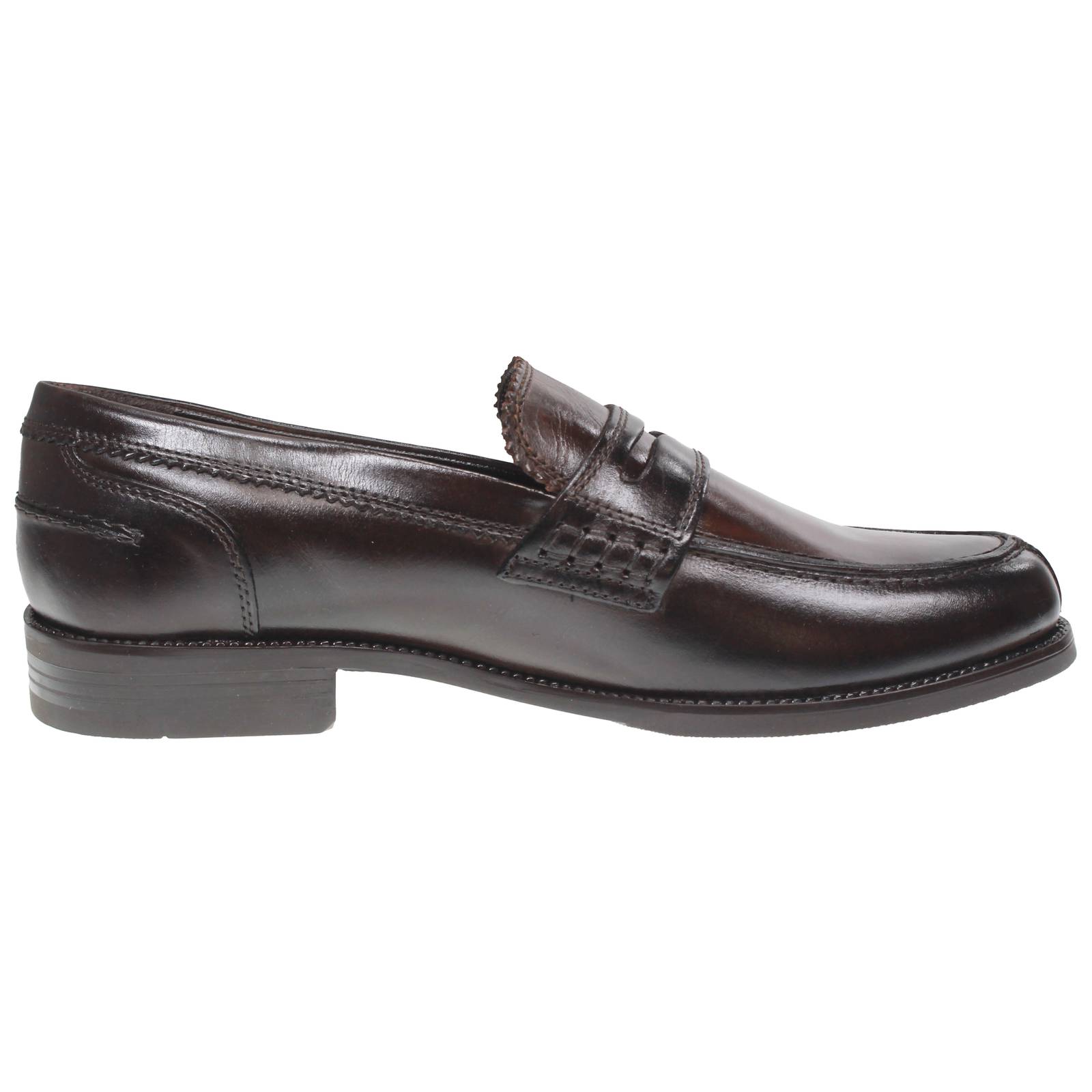 OFFICINA DEL CUOIO Mocassins universitaires en daim Homme marron Photo 2