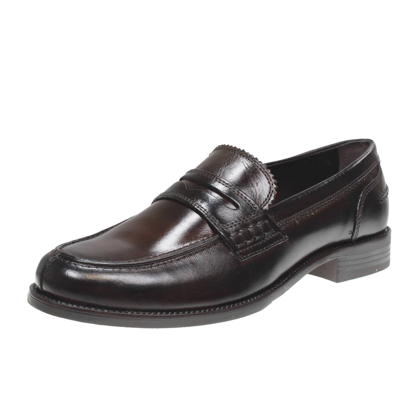 OFFICINA DEL CUOIO Mocassins universitaires en daim Homme marron