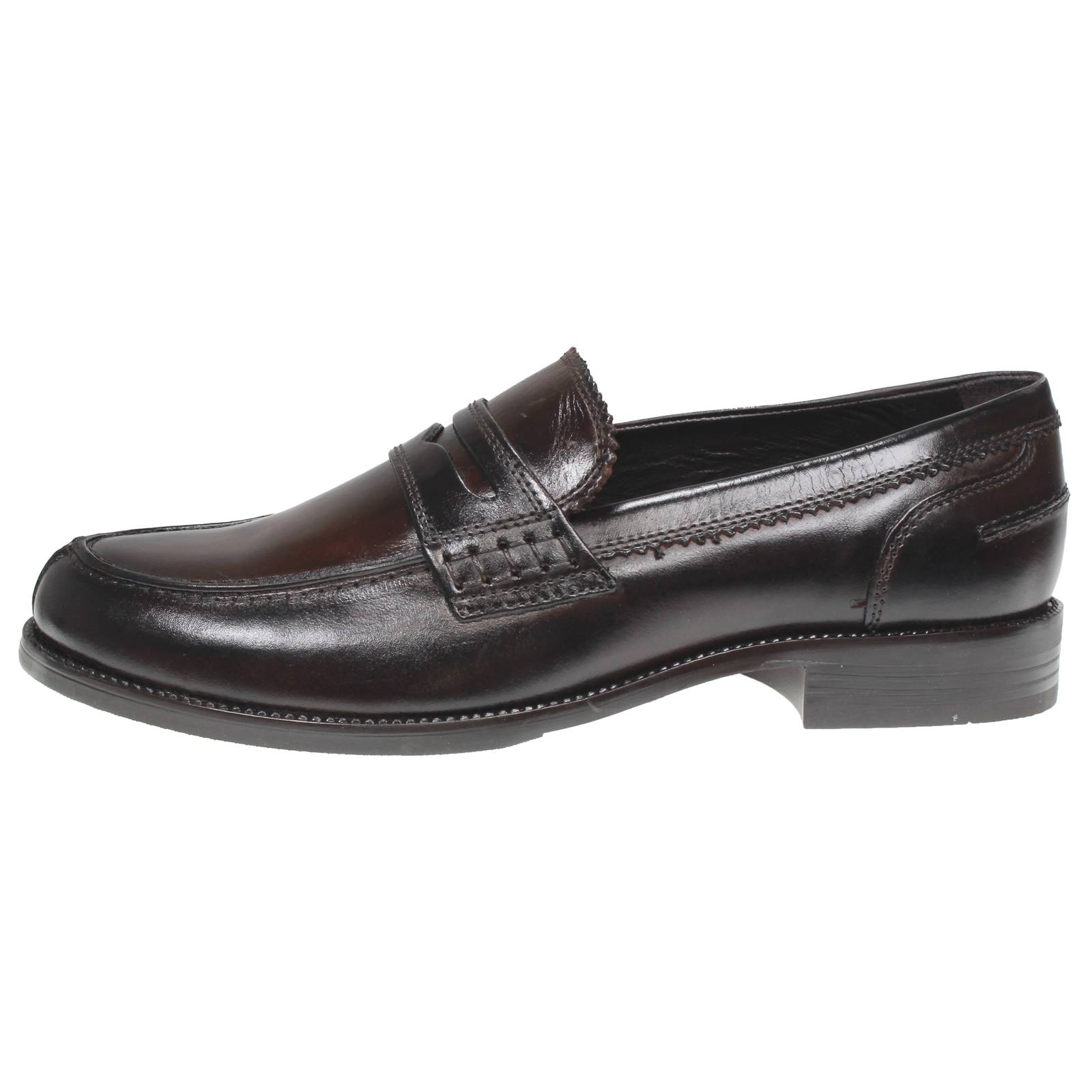 OFFICINA DEL CUOIO Mocassins universitaires en daim Homme marron Photo 3