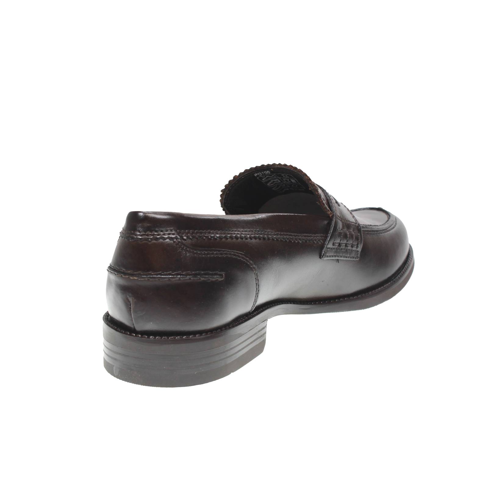 OFFICINA DEL CUOIO Mocassins universitaires en daim Homme marron Photo 4