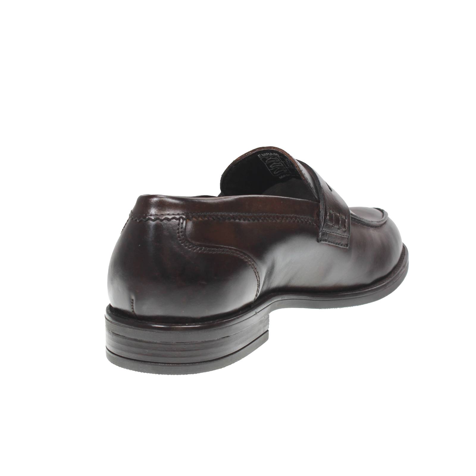 OFFICINA DEL CUOIO Mocassins de collège en cuir Homme marron Photo 4
