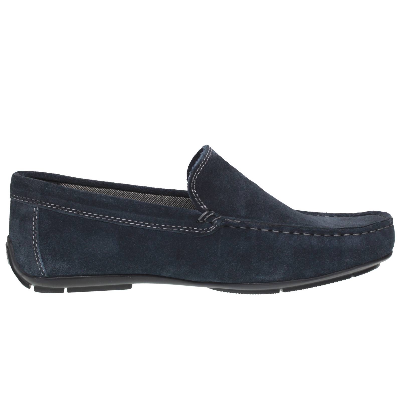 OFFICINA DEL CUOIO Orazio - Mocassins en daim Homme bleu Photo 2