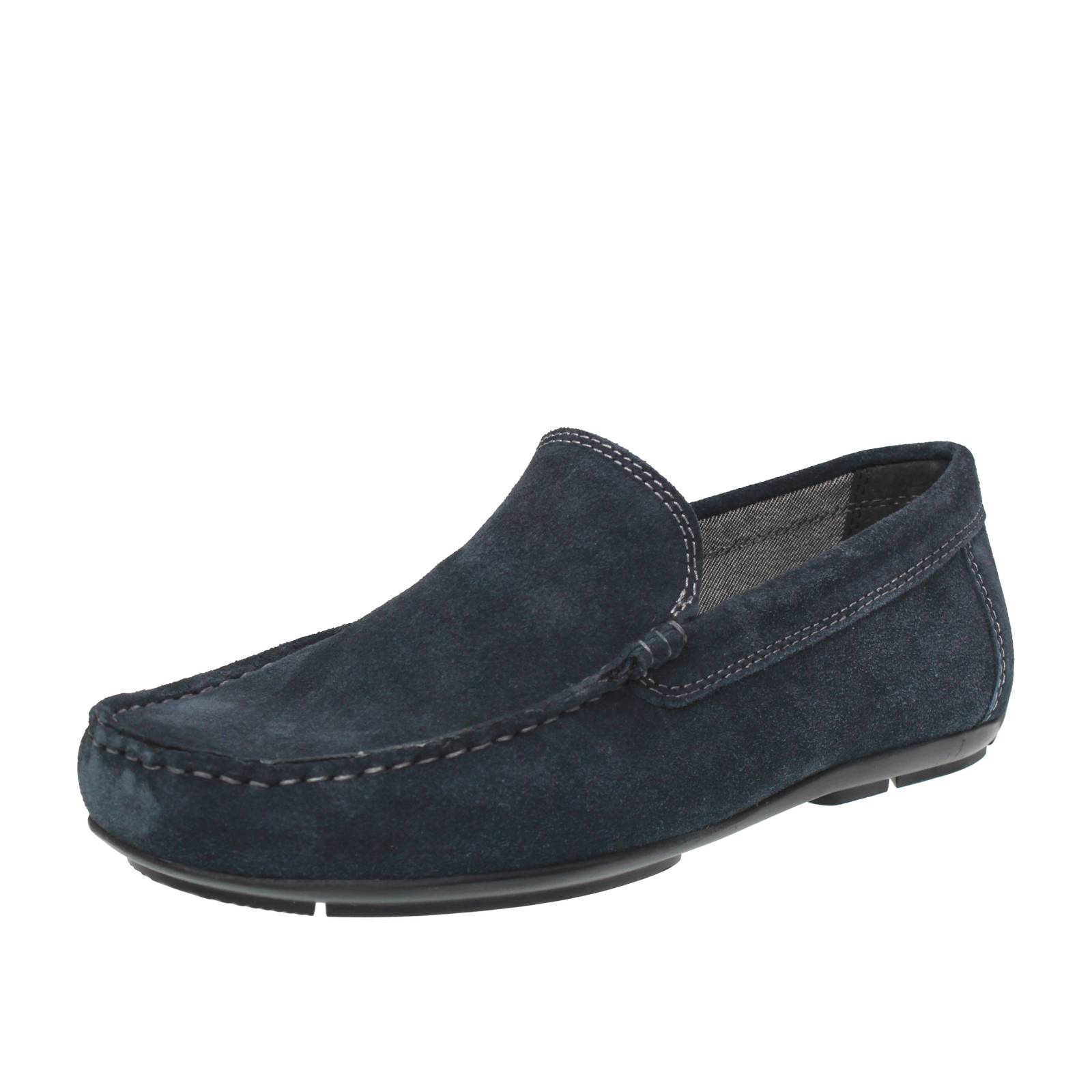 OFFICINA DEL CUOIO Orazio - Mocassins en daim Homme bleu