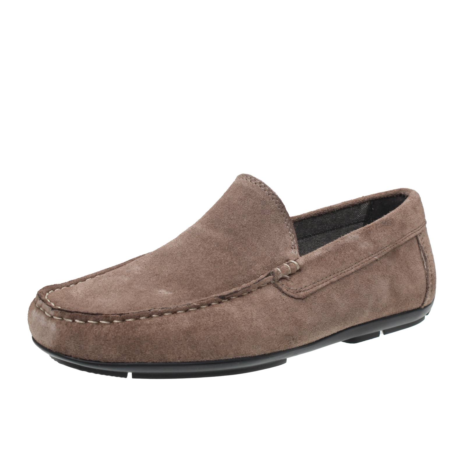 OFFICINA DEL CUOIO Orazio - Mocassins en daim Homme gris