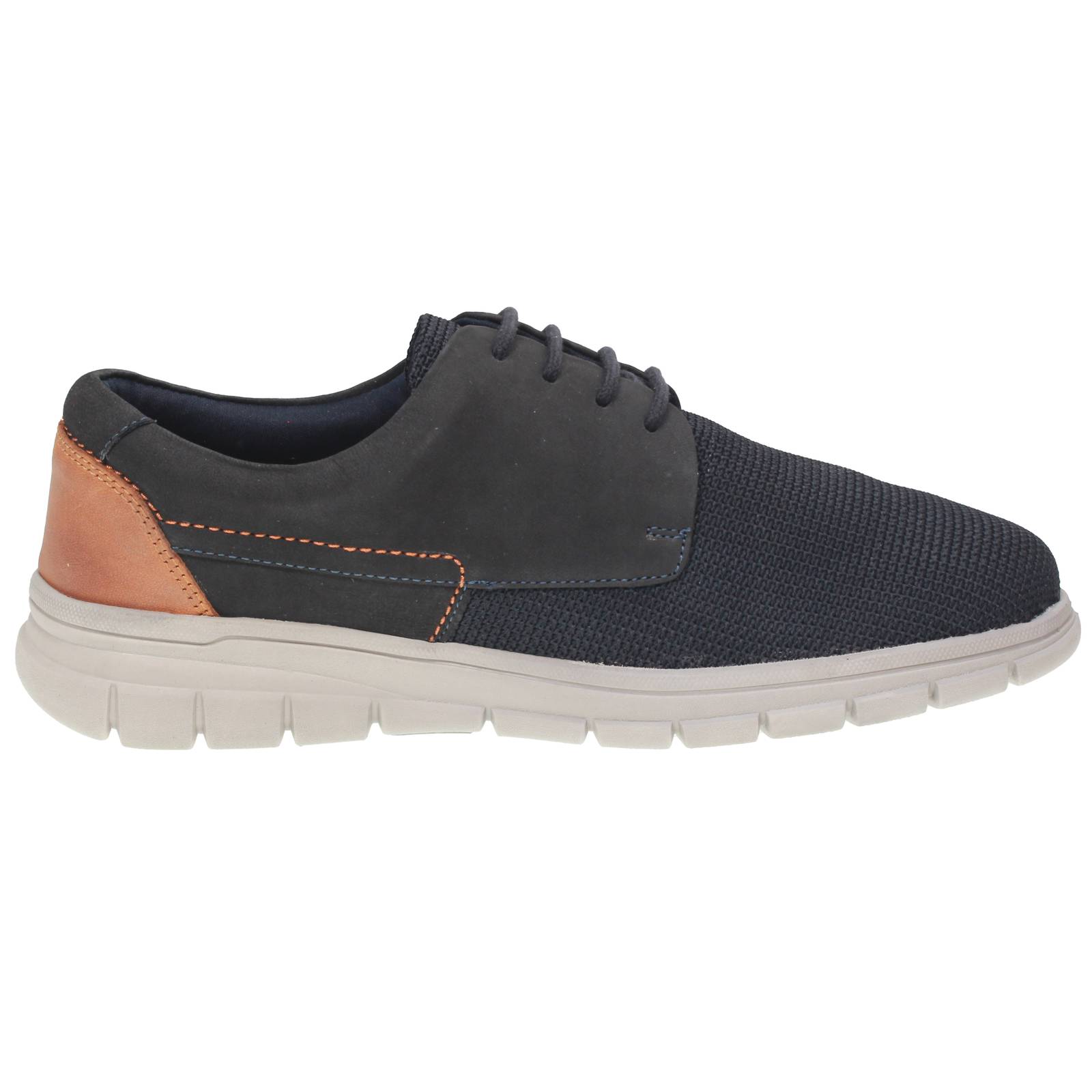 OFFICINA DEL CUOIO Zuko - Stingate en cuir sportif Homme bleu Photo 2