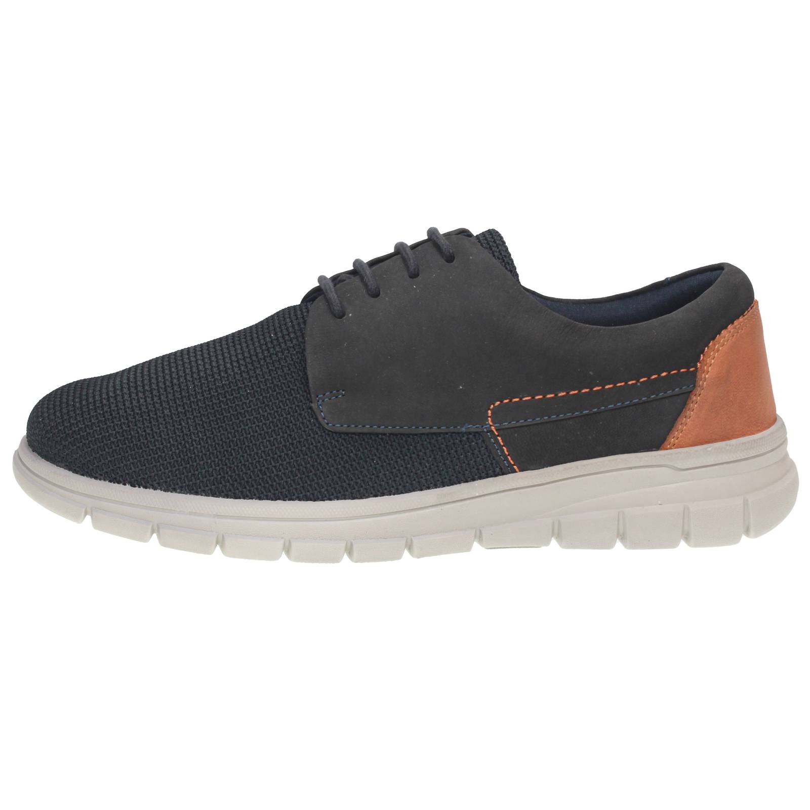 OFFICINA DEL CUOIO Zuko - Stingate en cuir sportif Homme bleu Photo 3