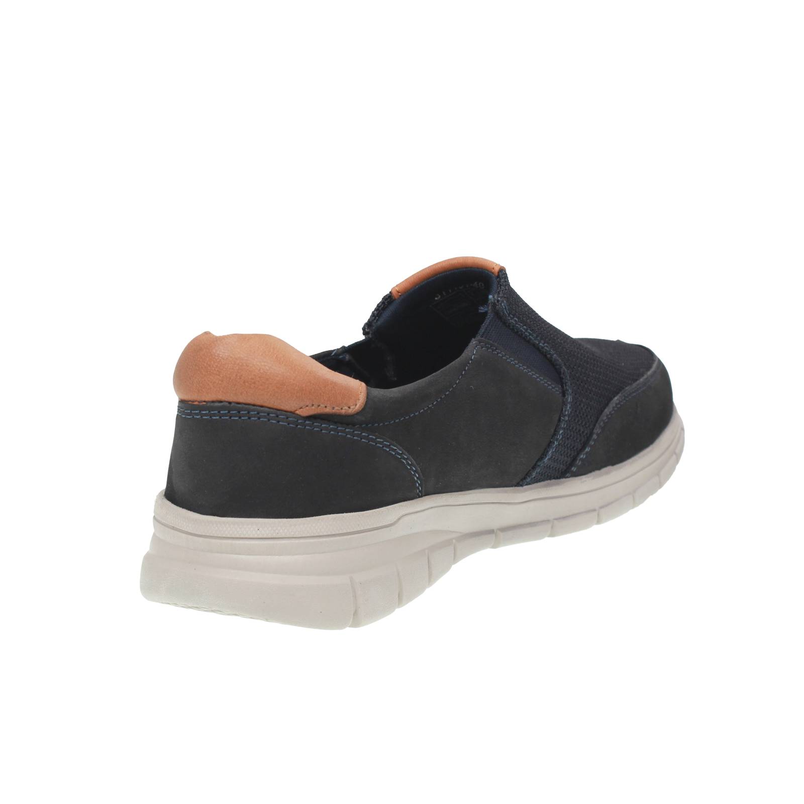 OFFICINA DEL CUOIO Zuko - Chaussons en cuir Homme bleu Photo 4
