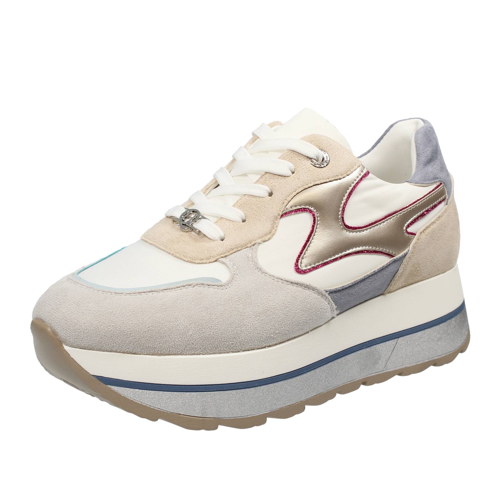 Кроссовки Queen Helena Con Zeppa Bianco - Повседневные кроссовки Donna Scarpe 8690₽