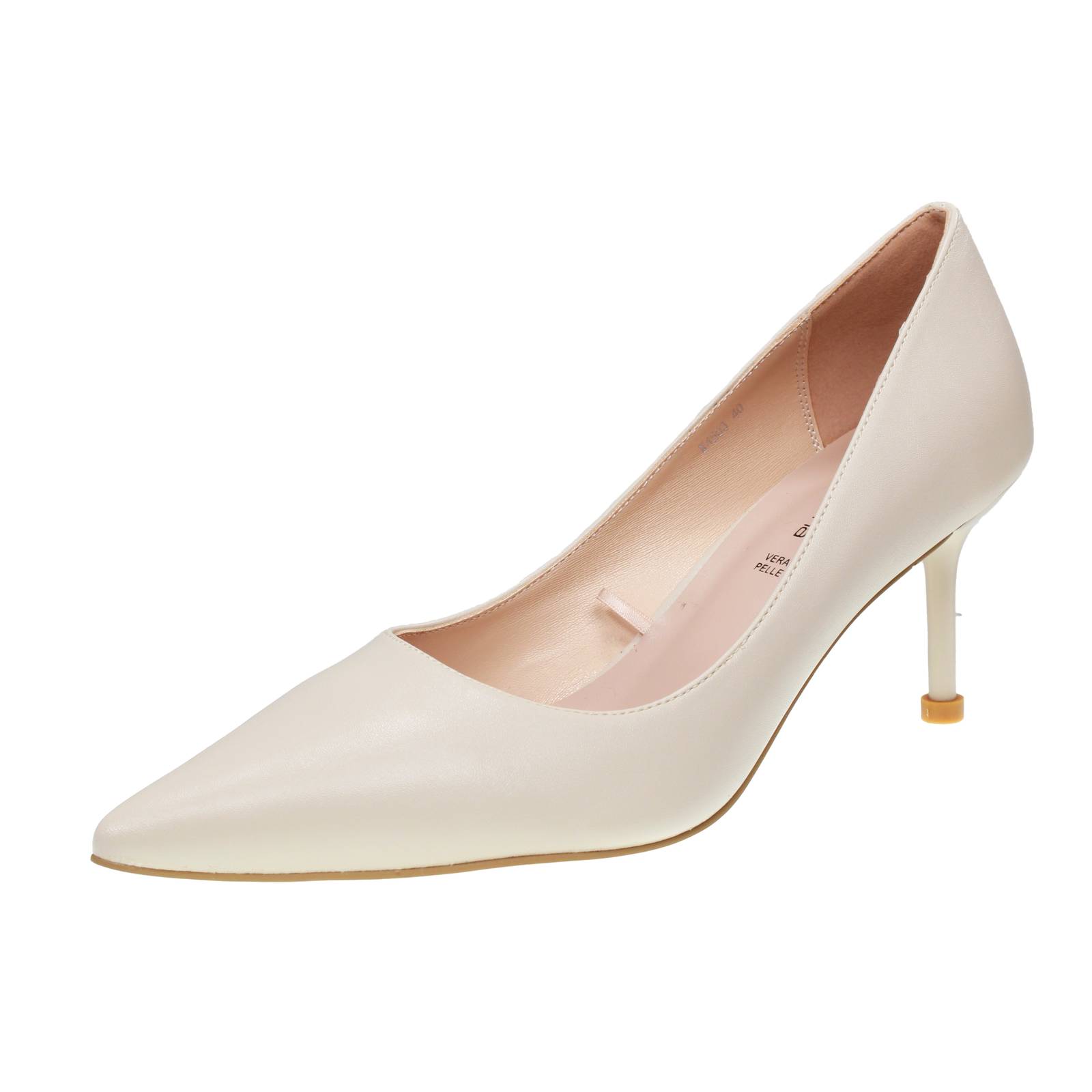 Queen Helena Beige Spitze Dekolleté - Damen Schuhe Pumps