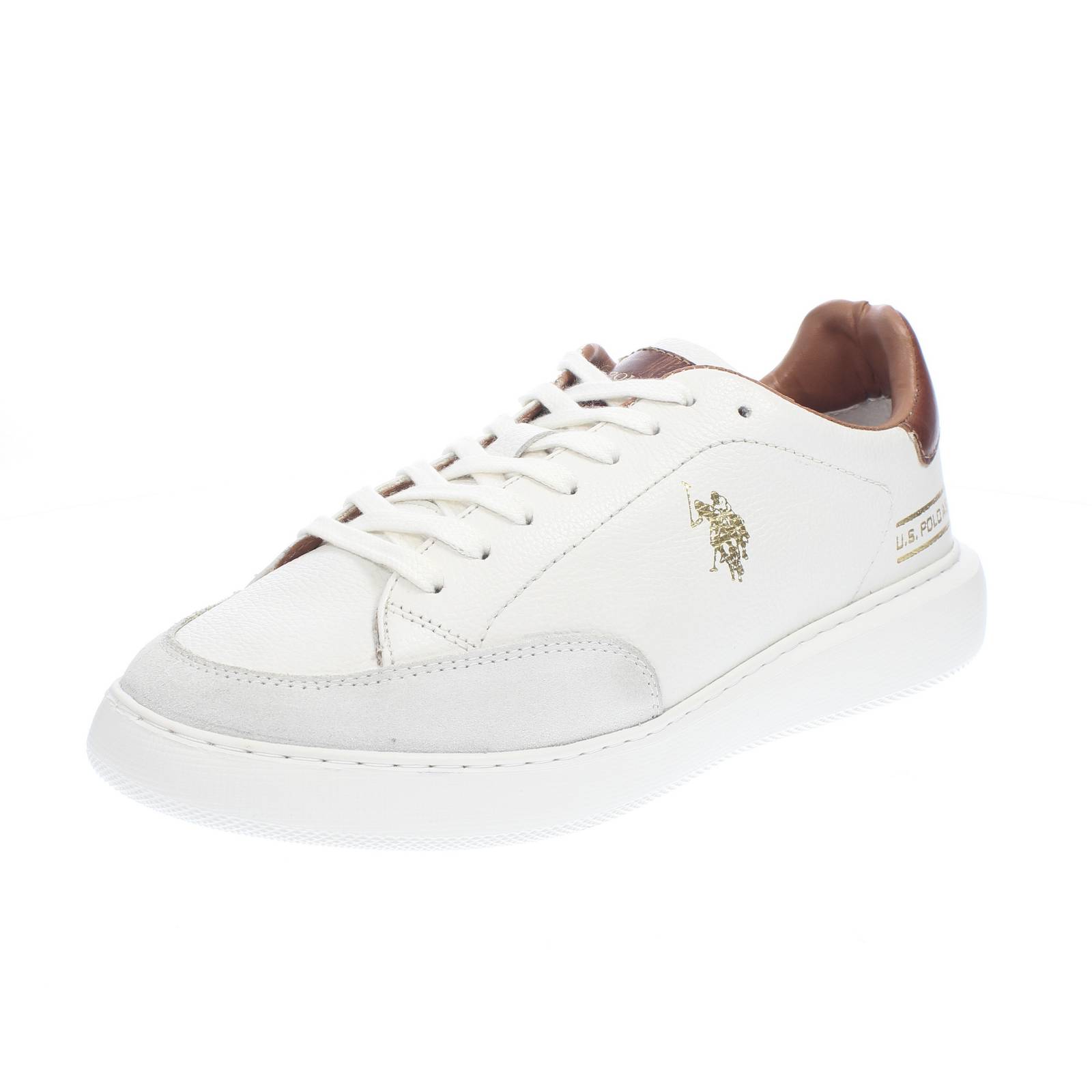 U.S. POLO Cryme005 - Sneakers basse in pelle Uomo bianco