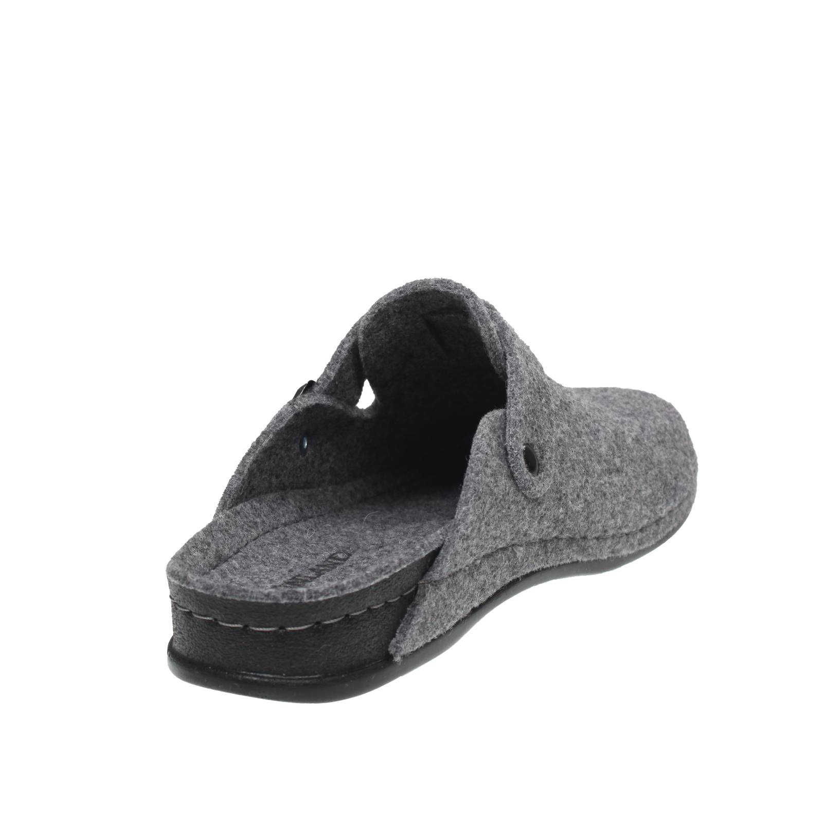 GRUNLAND Chaussons d'hiver en laine avec boucle Homme gris Photo 4