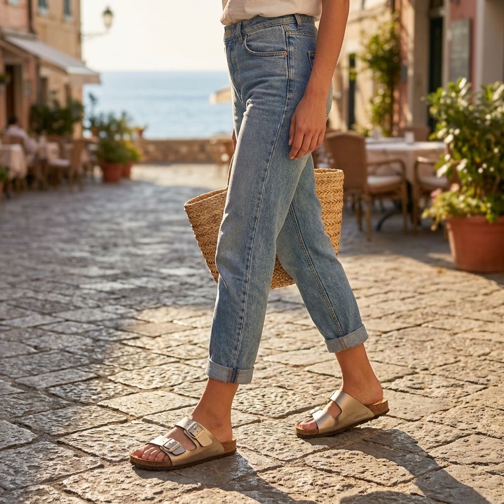 GRUNLAND Sara - Ciabatte con doppia fibbia Donna beige Foto 2