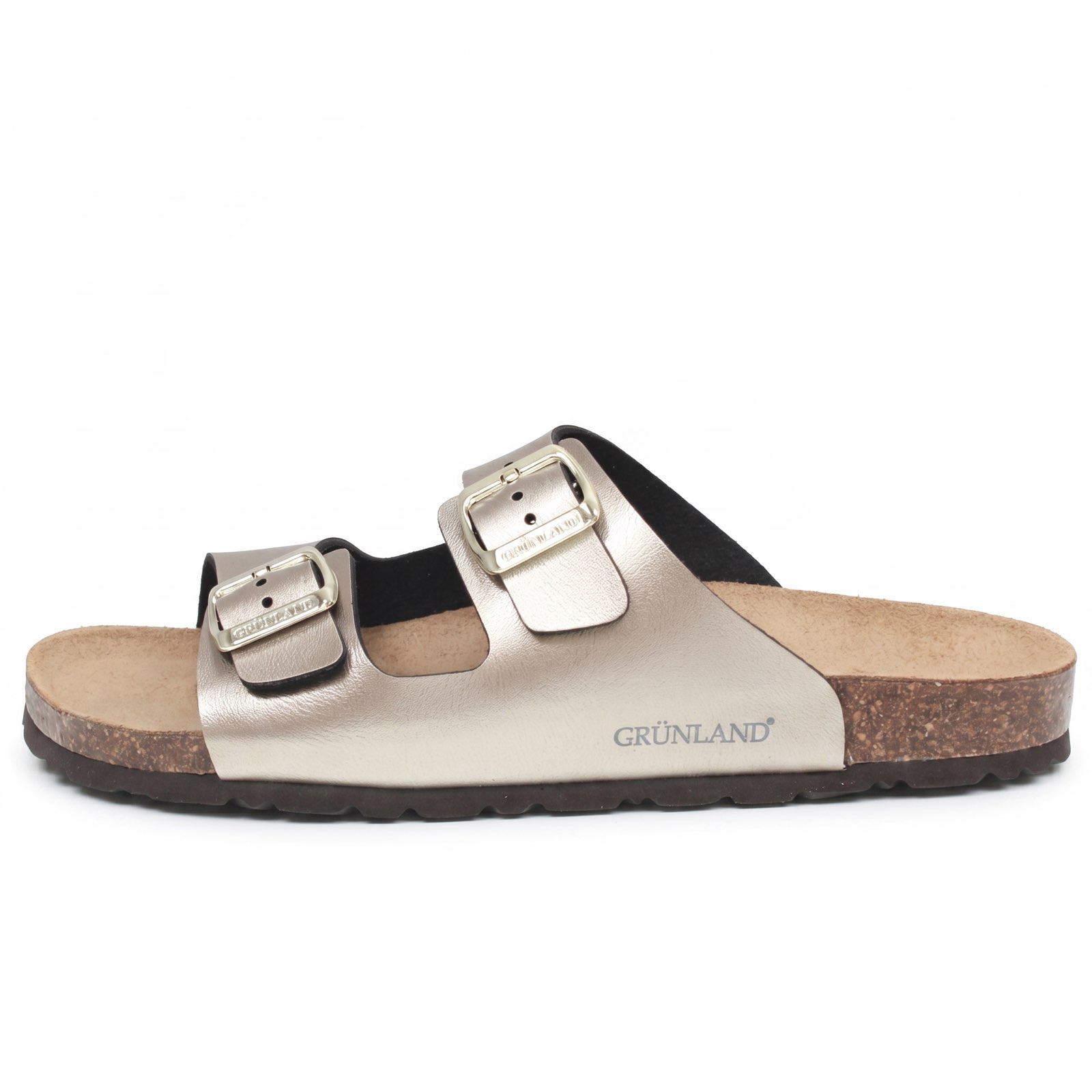 GRUNLAND Sara - Ciabatte con doppia fibbia Donna beige Foto 4