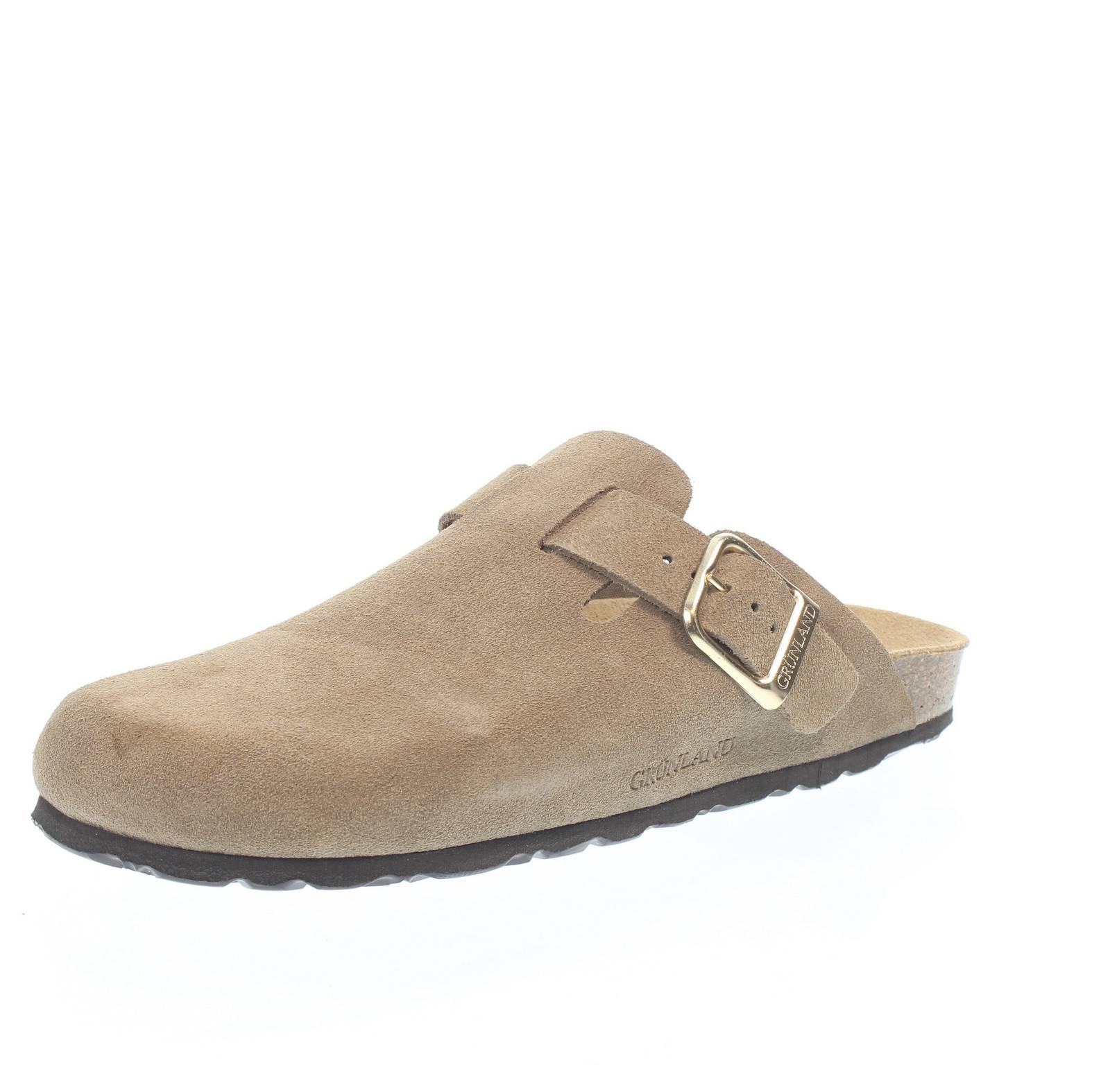 GRUNLAND Sara Zoccoli in Suede beige Ciabatte Sabot Donna CB2609 70SARA