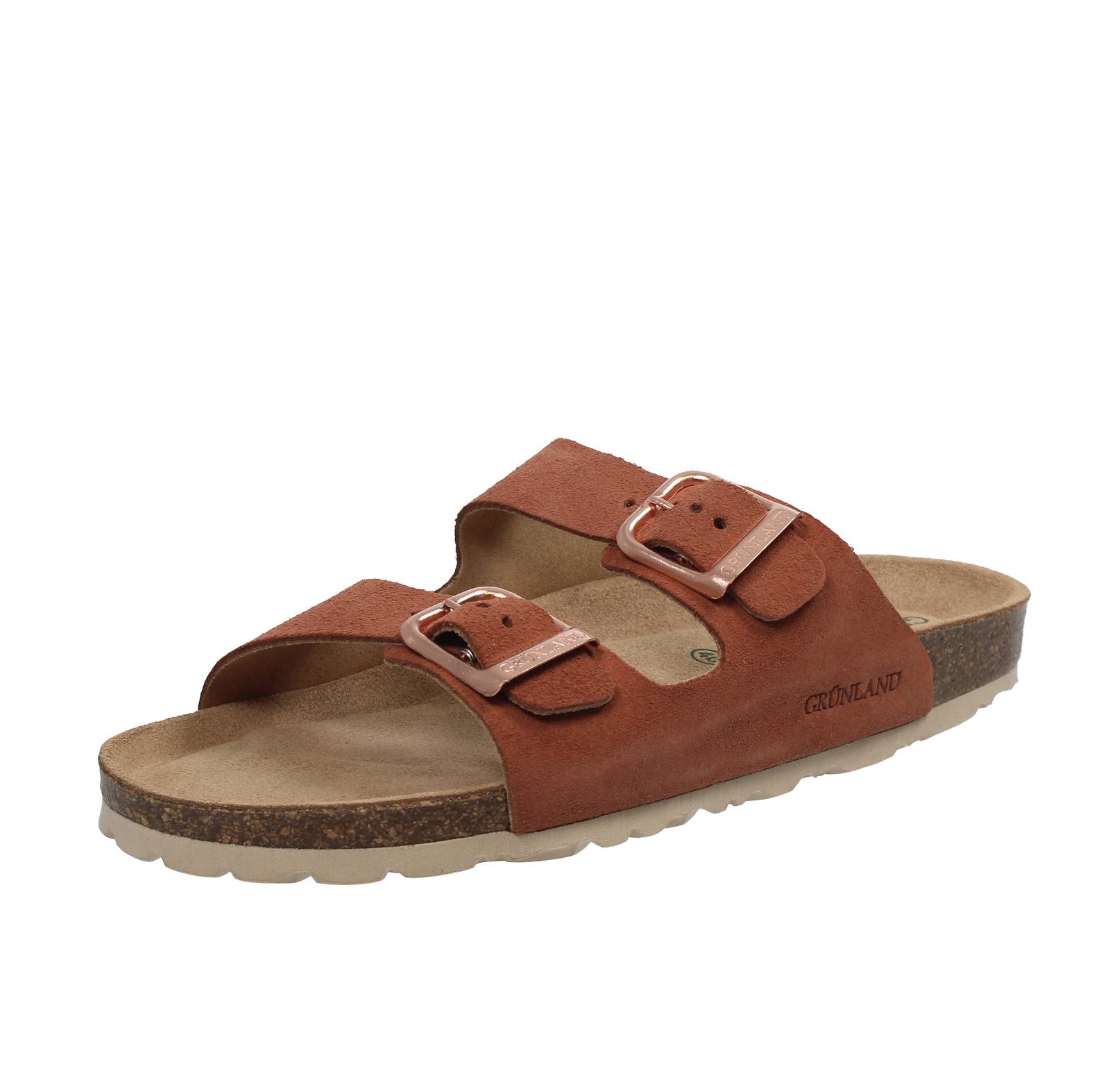 Grunland Sara - Ciabatte C накладной отделкой из замши Marrone - Donna Scarpe 12590₽