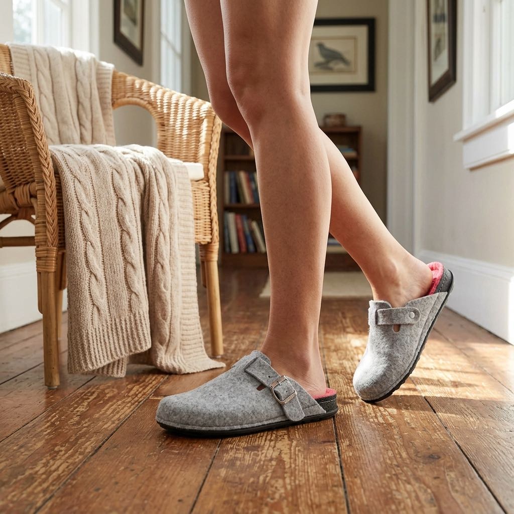 GRUNLAND Clog aus Stoff mit Schnalle Damen grau Foto 2