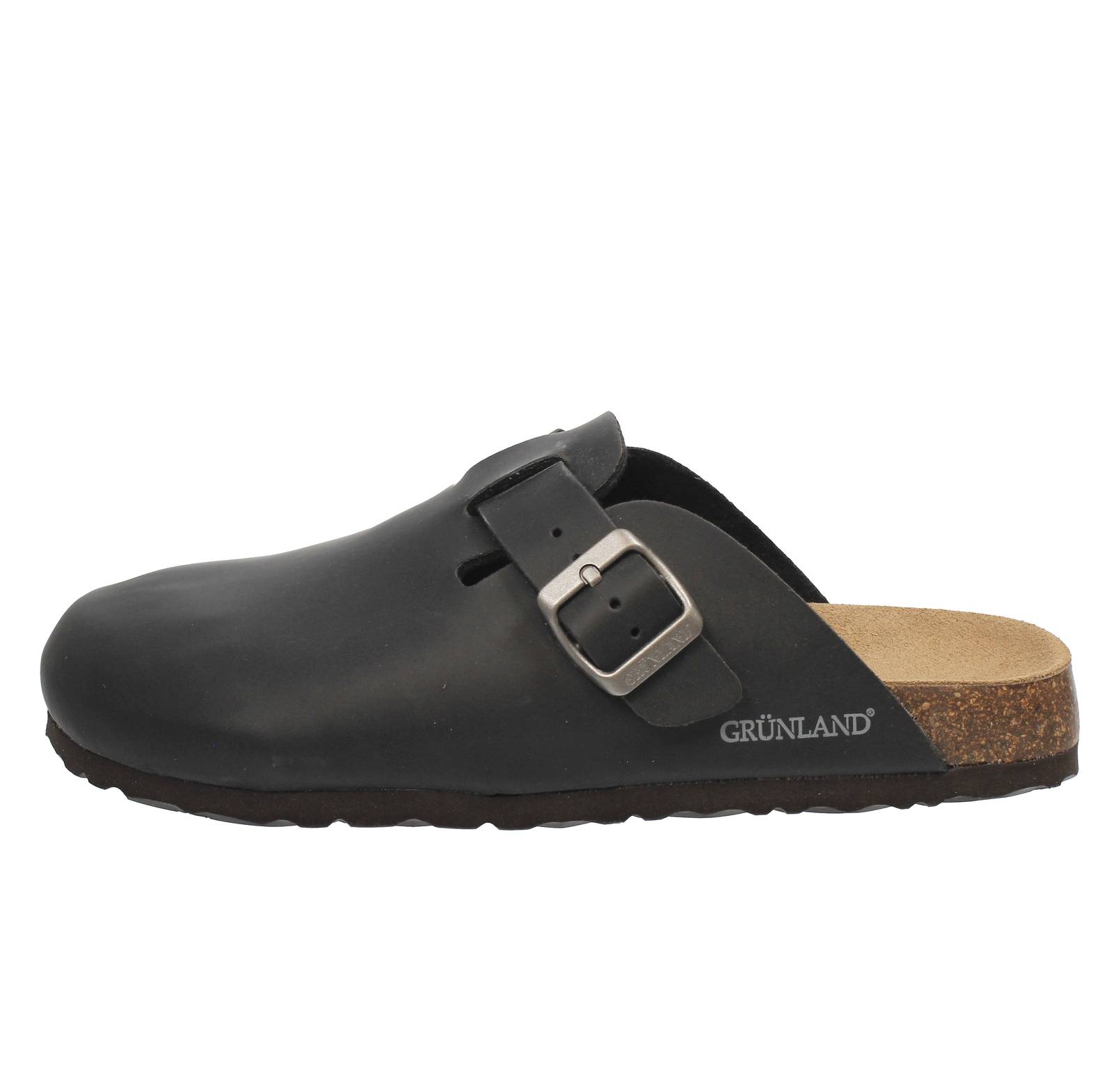 GRUNLAND Bobo - Clog mit Schnalle Herren schwarz Foto 3