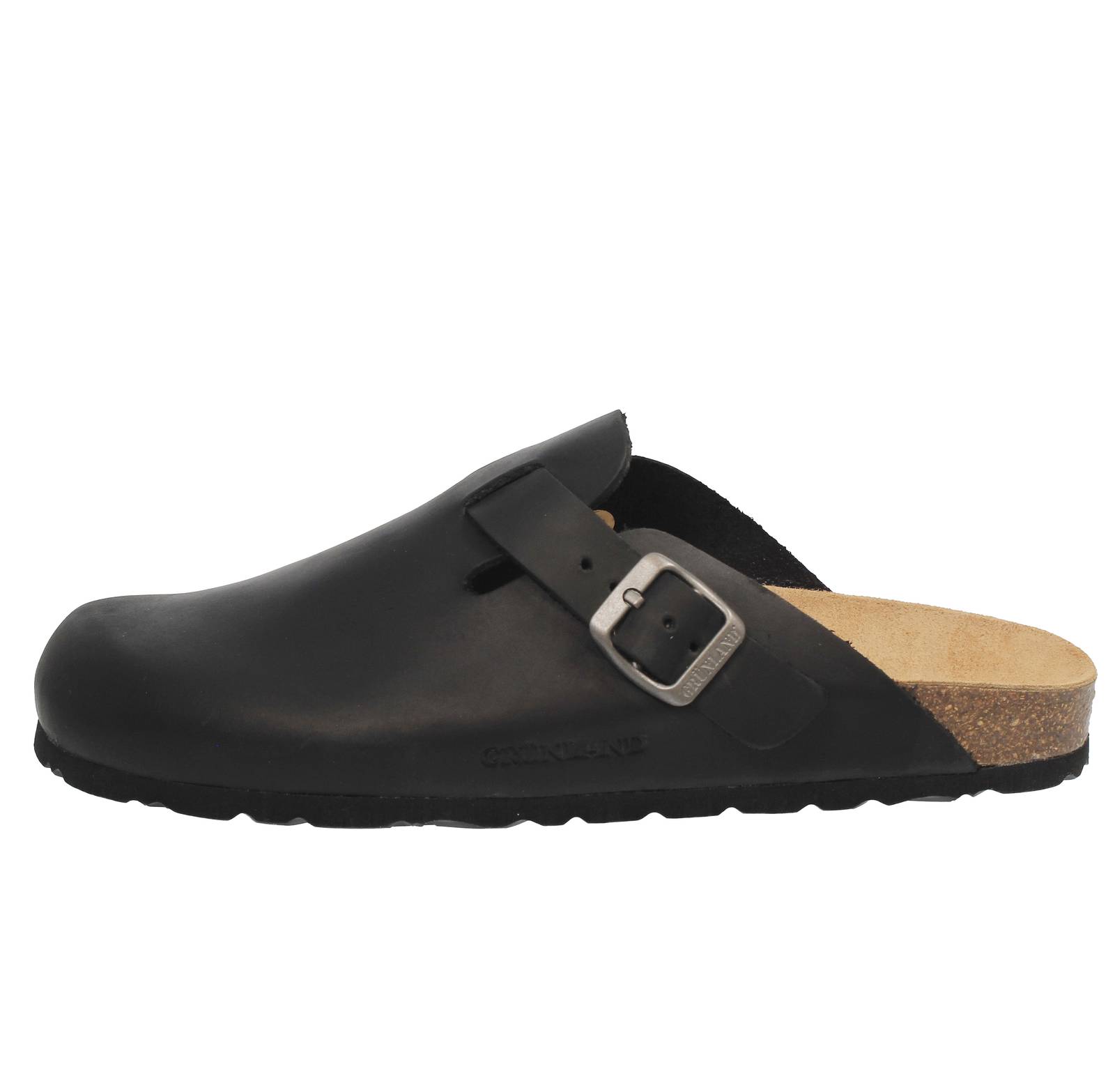 GRUNLAND Lederclog mit Schnalle Damen schwarz Foto 3