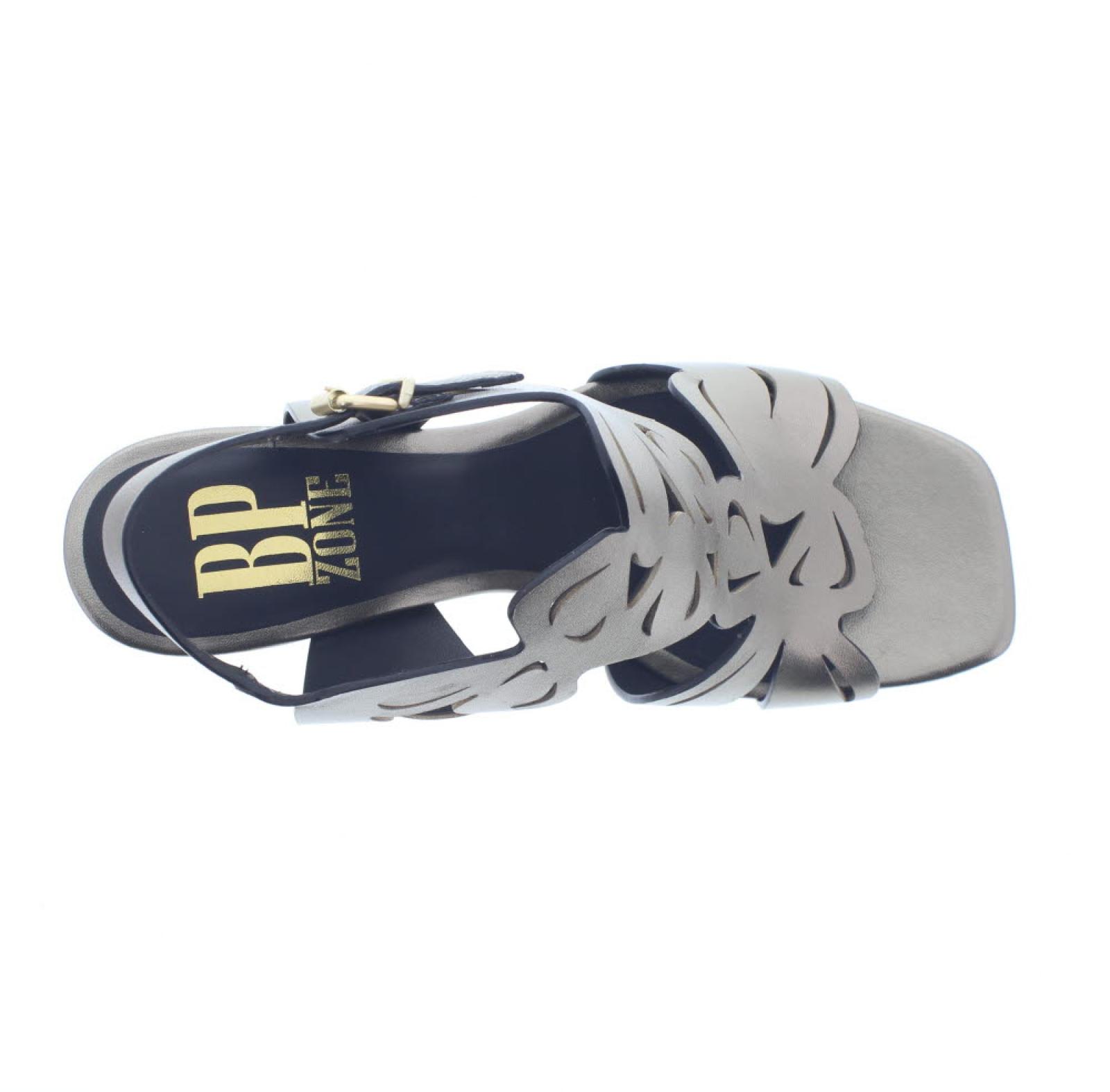 BRUNO PREMI Quadratische Zehensandalen mit mittlerem Absatz Damen goldfarben Foto 6